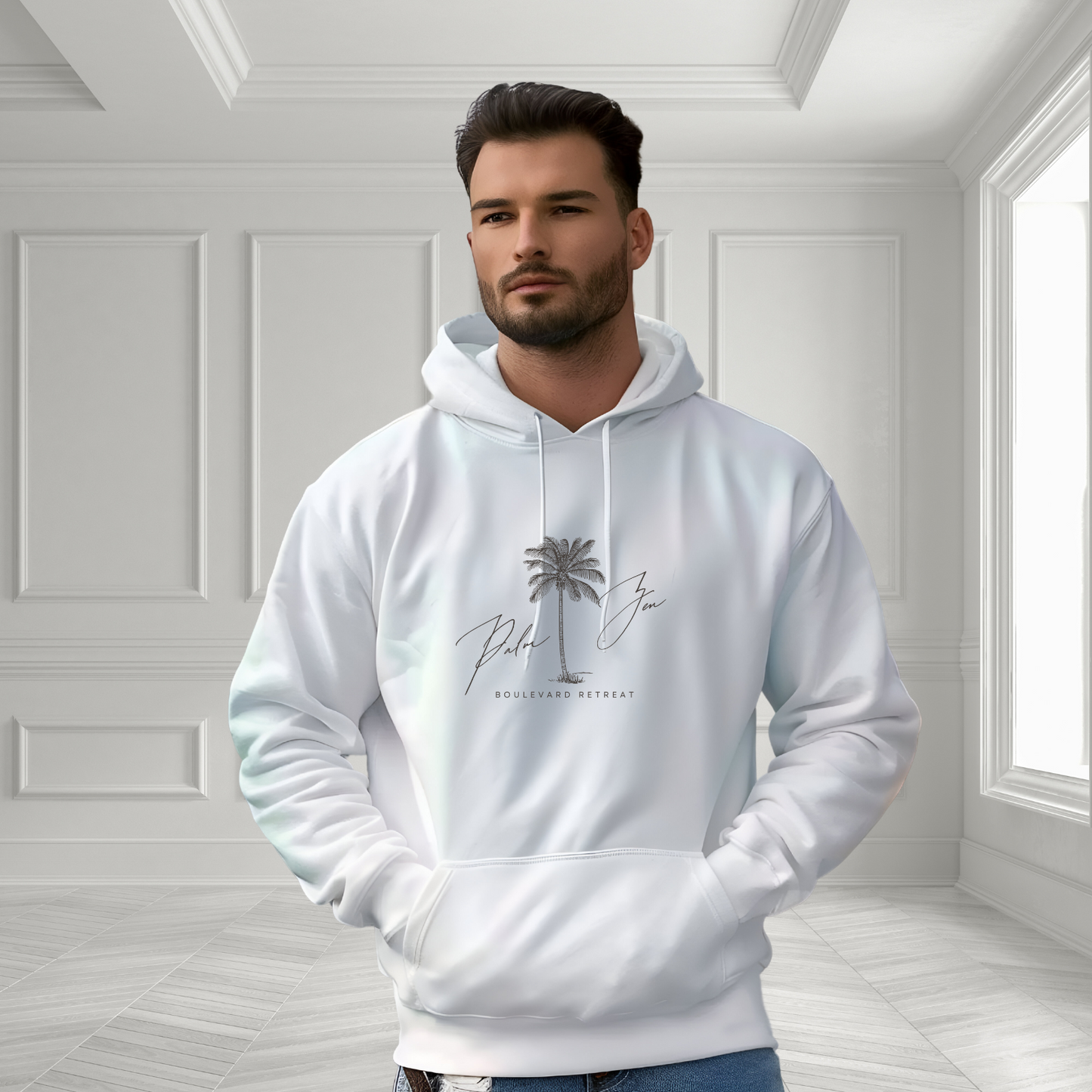Palm Zen Pullover Hoodie