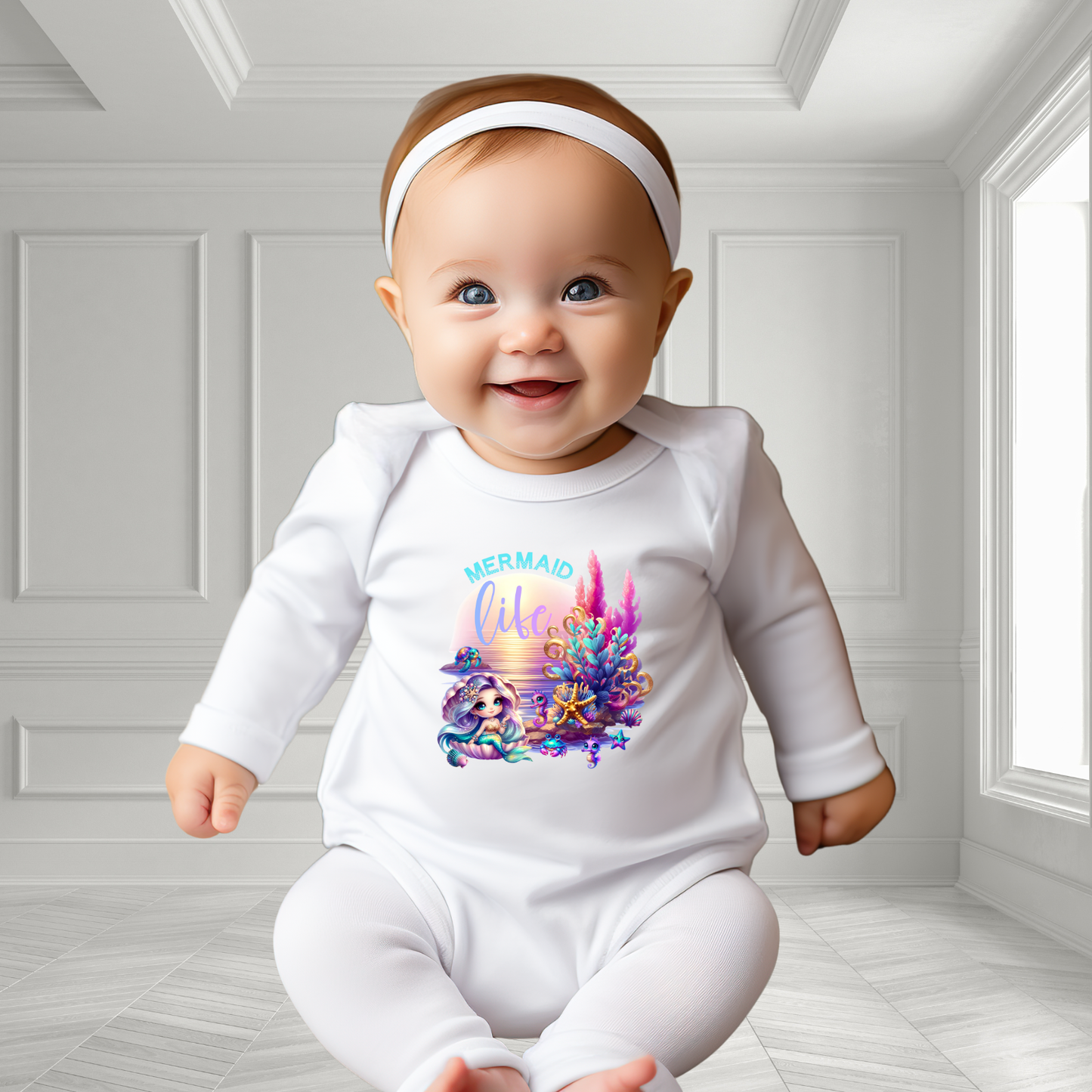 Mermaid Life Infant Long Sleeve Onesie