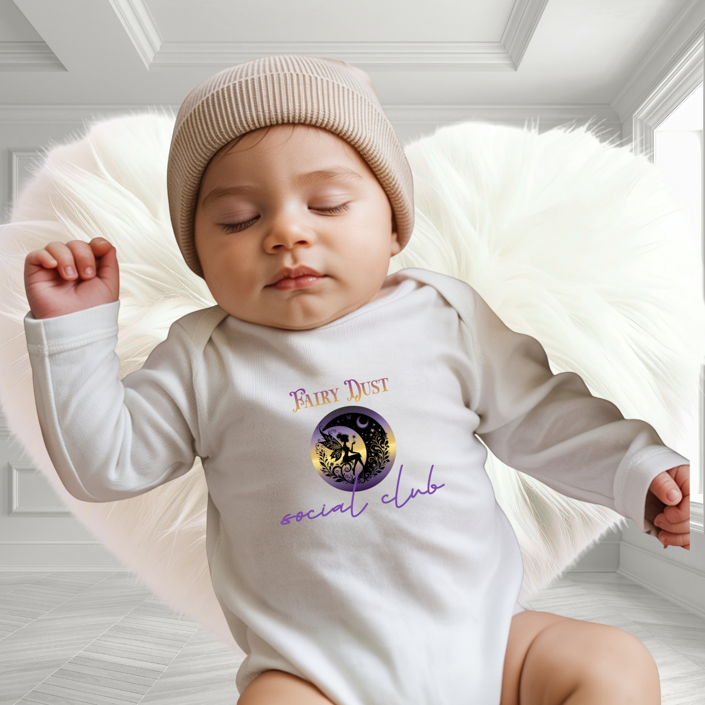 Fairy Dust Social Club Infant Long Sleeve Onesie