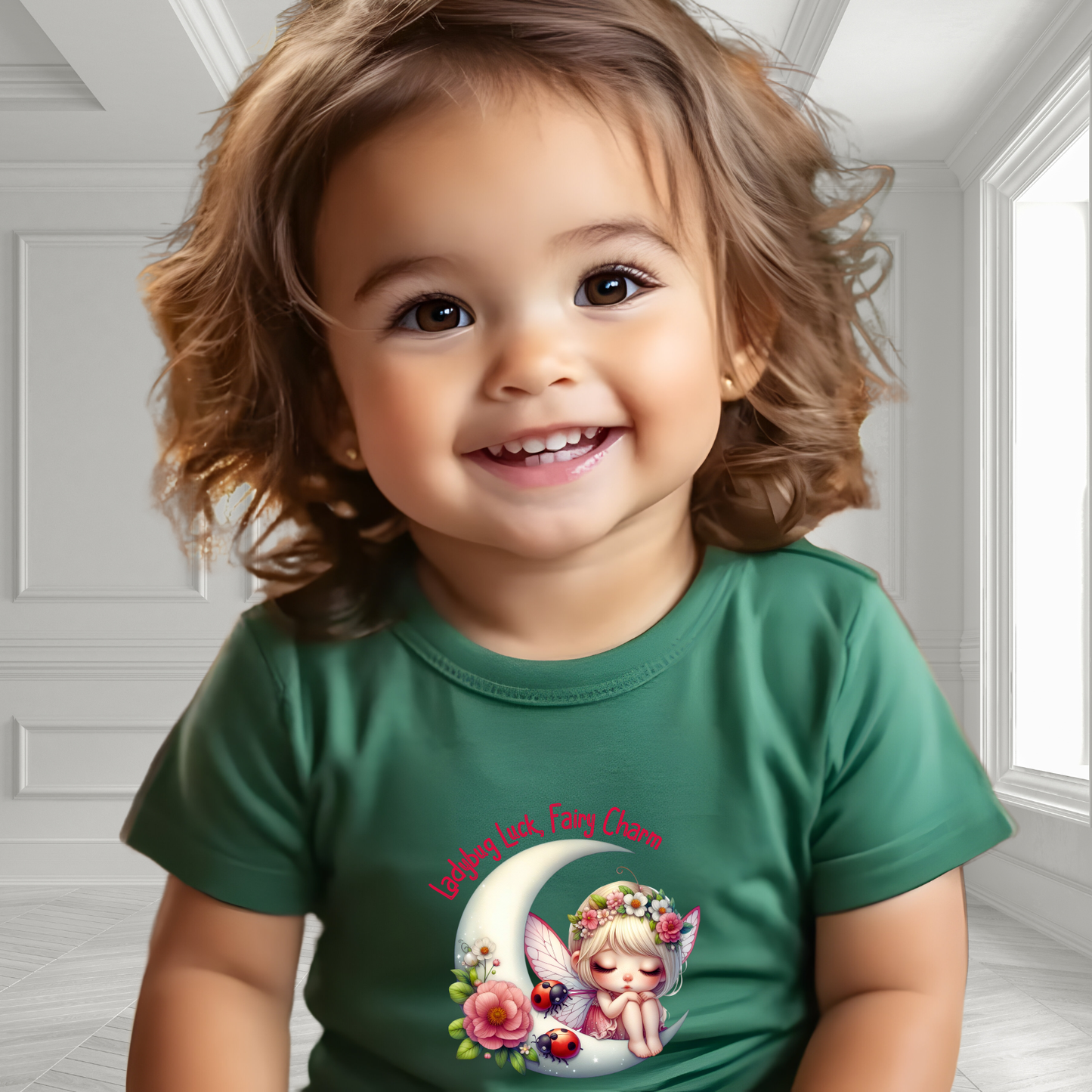 Ladybug Luck, Fairy Charm Toddler T-Shirt