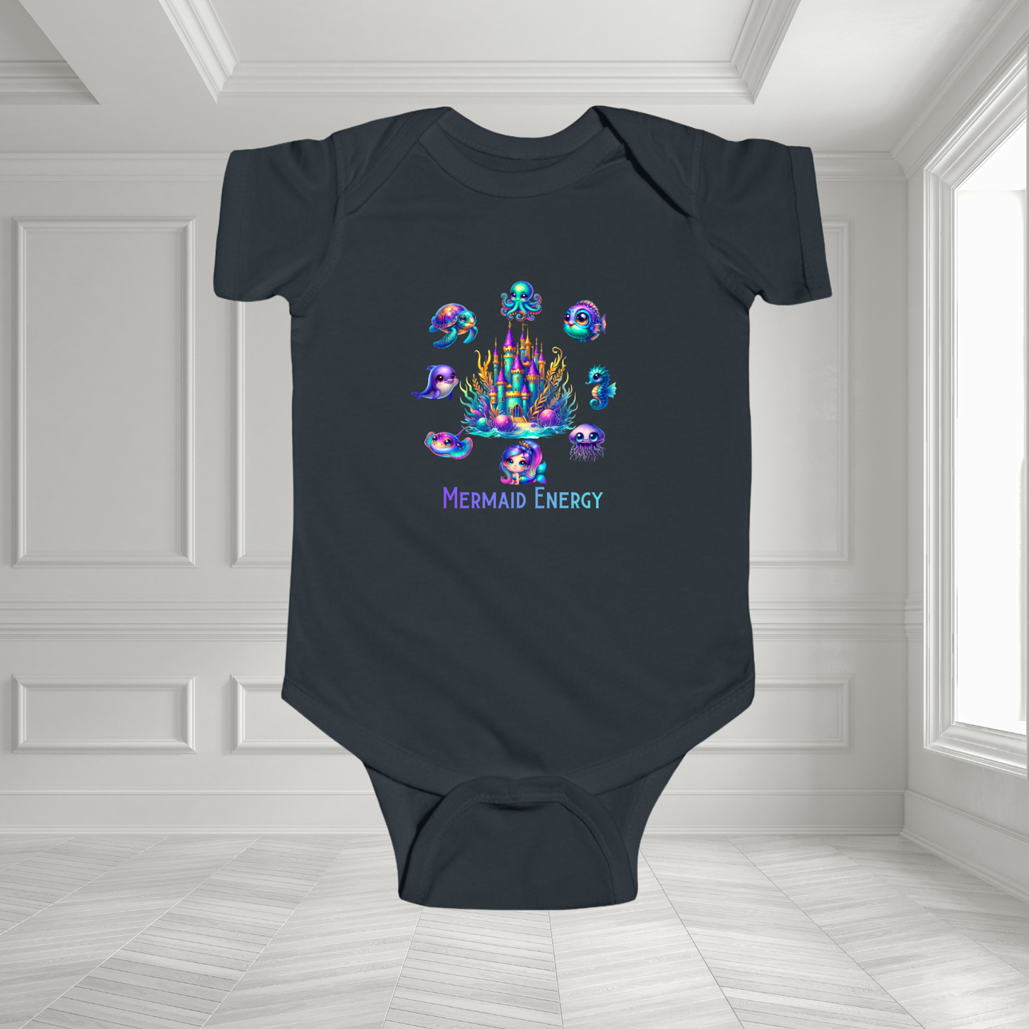 Mermaid Energy Infant Short Sleeve Onesie