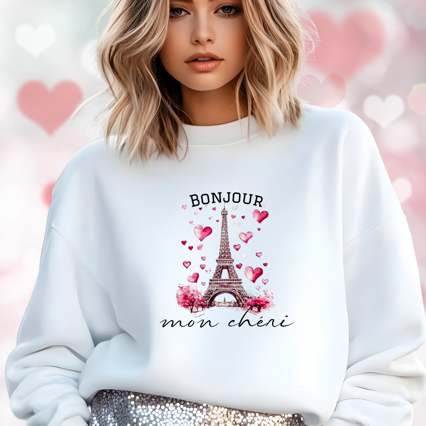 Bonjour Mon Chéri Crewneck Sweatshirt