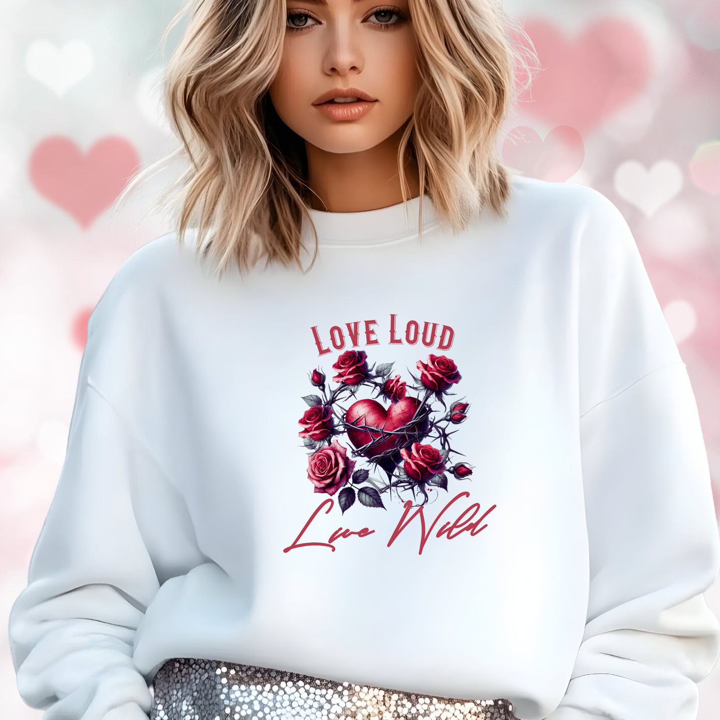 Love Loud Live Wild Crewneck Sweatshirt