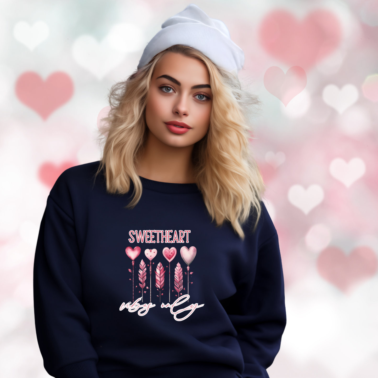 Sweetheart Vibes Only Crewneck Sweatshirt