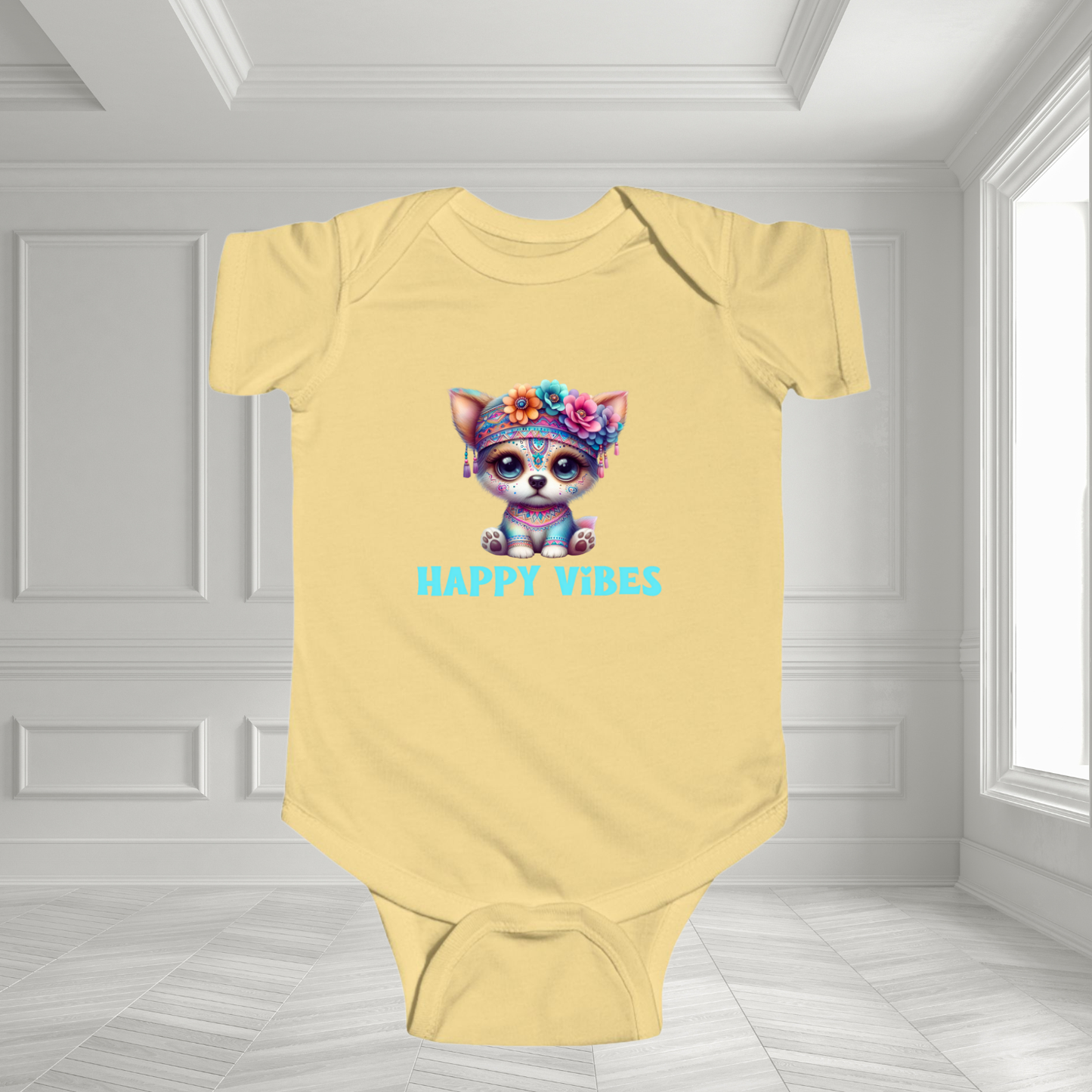 Happy Vibes Infant Short Sleeve Onesie