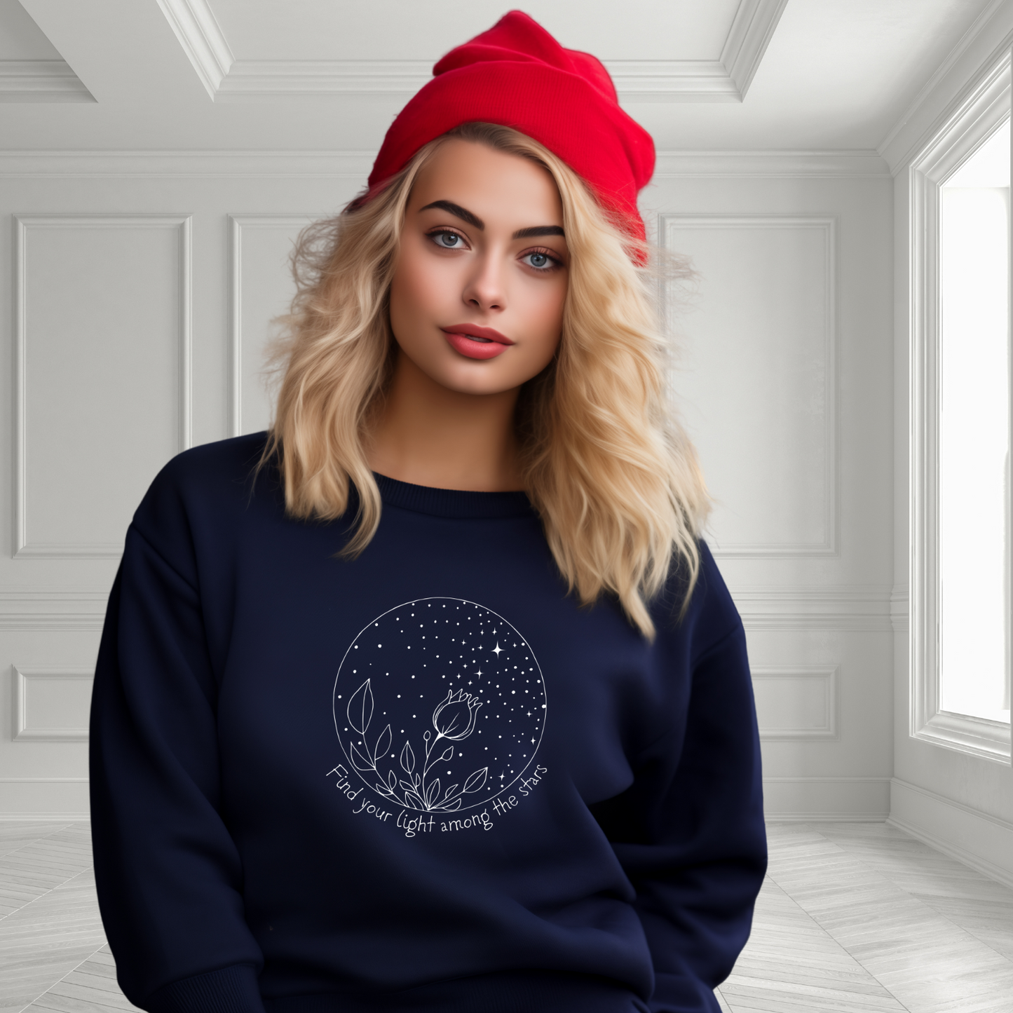 Find Your Light Among The Stars Crewneck Sweatshirt