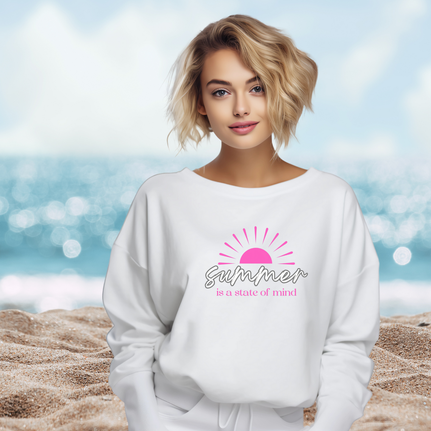 Summer Is A State Of Mind Crewneck Sweatshirt