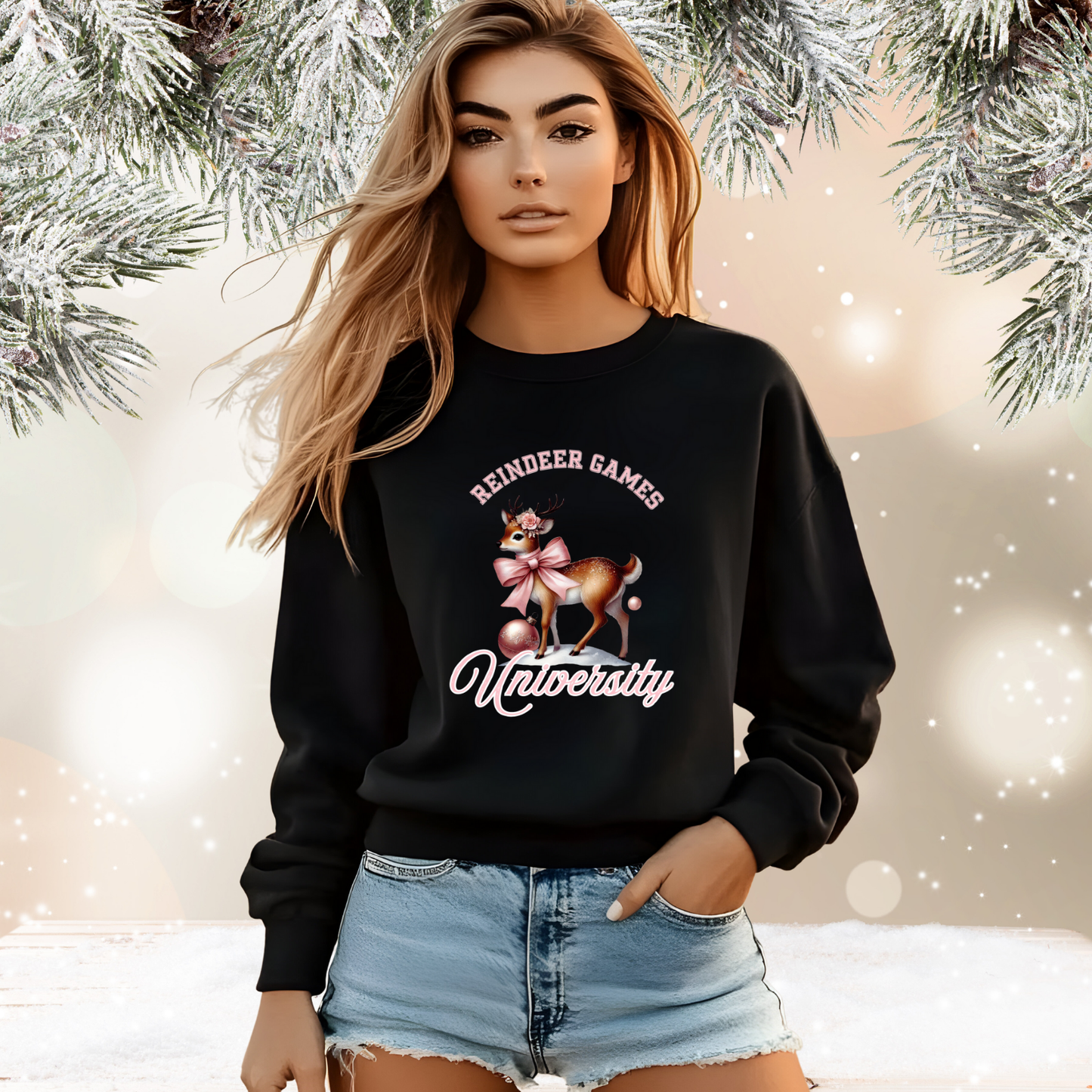 Reindeer Games University Crewneck Sweatshirt