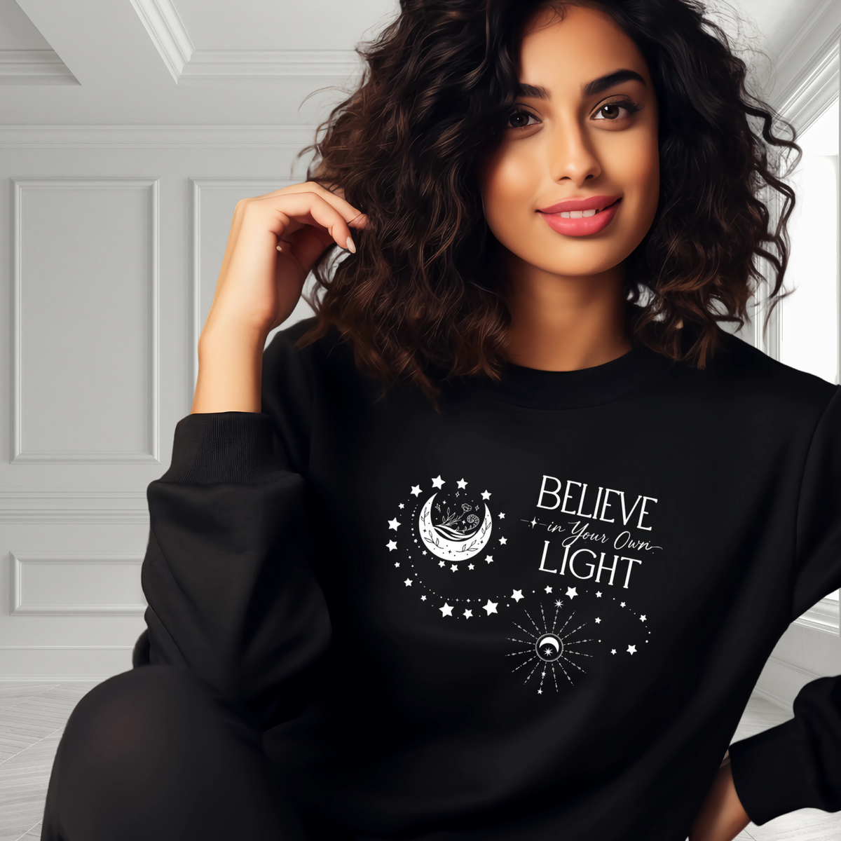Believe In Your Own Light Crewneck Sweatshirt