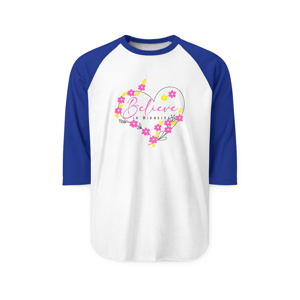 Believe In Miracles Baseball Tee