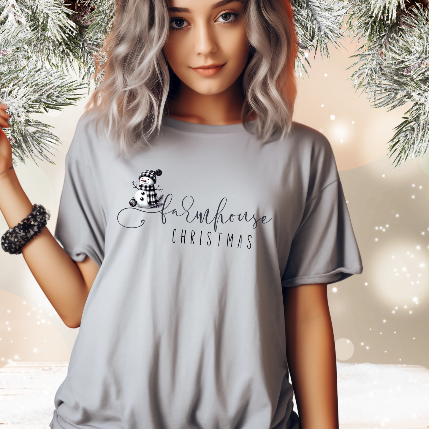 Farmhouse Christmas T‑Shirt