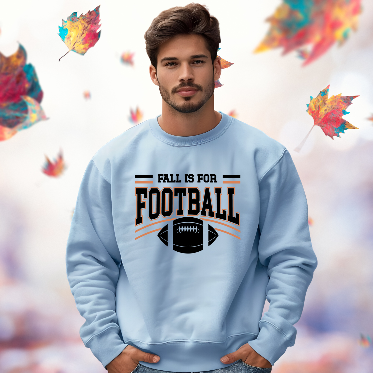 Fall Is For Football Crewneck Sweatshirt