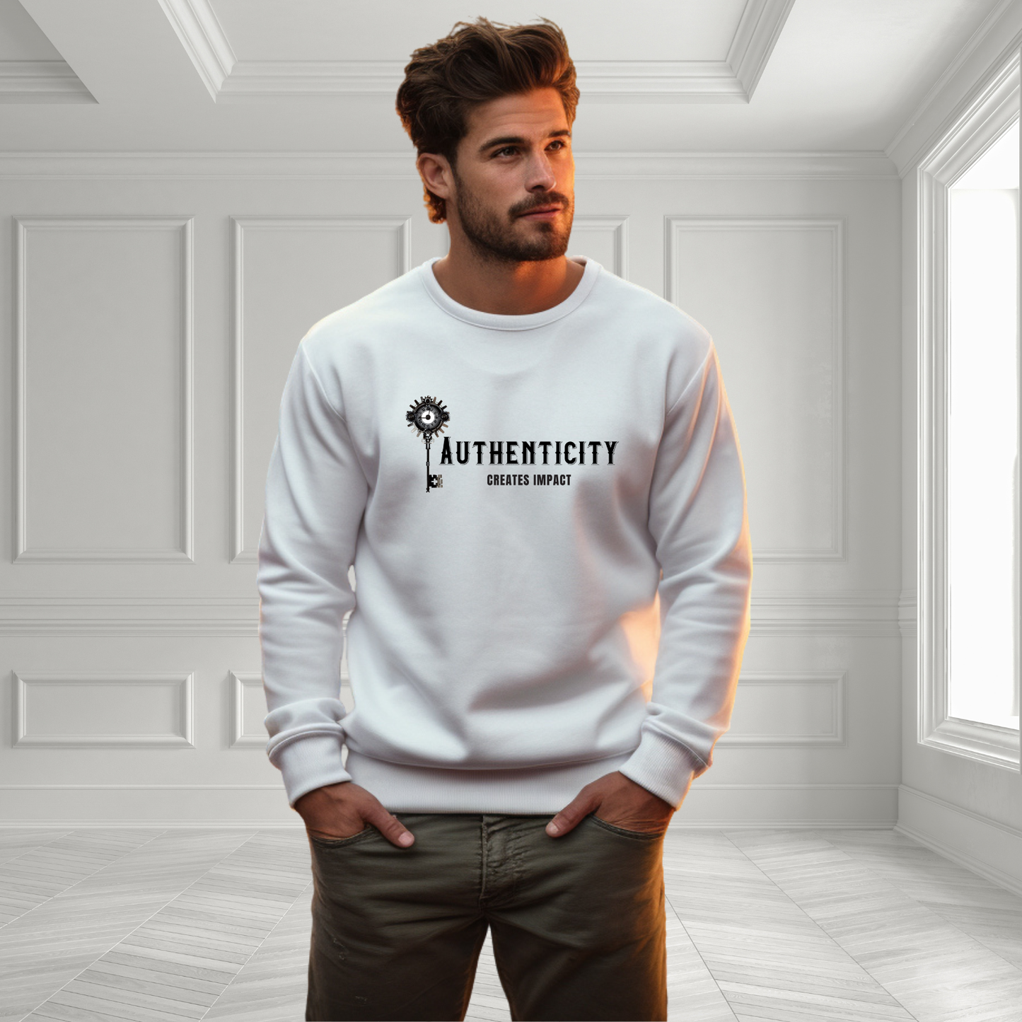 Authenticity Creates Impact Crewneck Sweatshirt