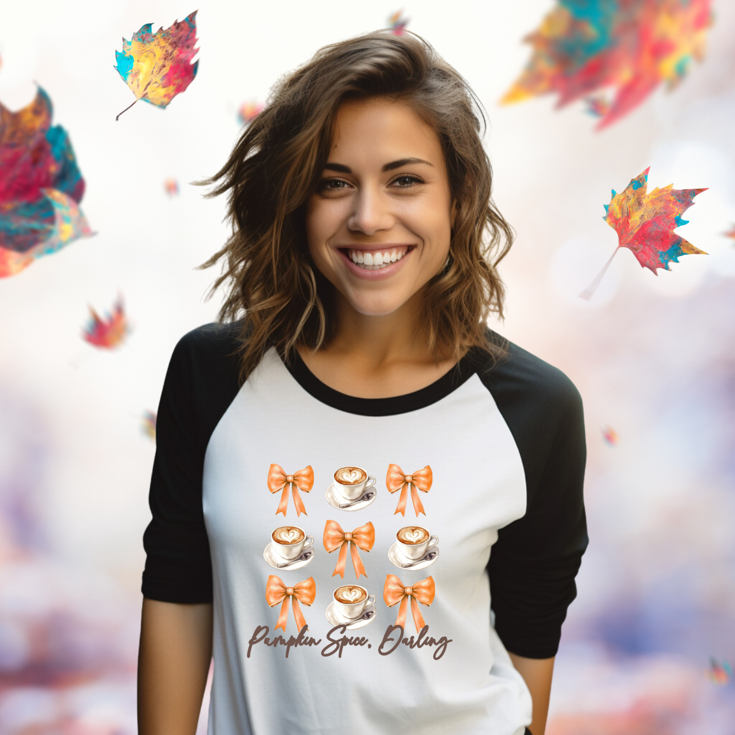 Pumpkin Spice, Darling Baseball Tee