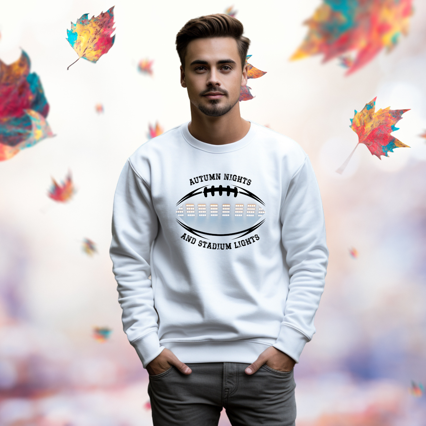 Autumn Nights & Stadium Lights Crewneck Sweatshirt