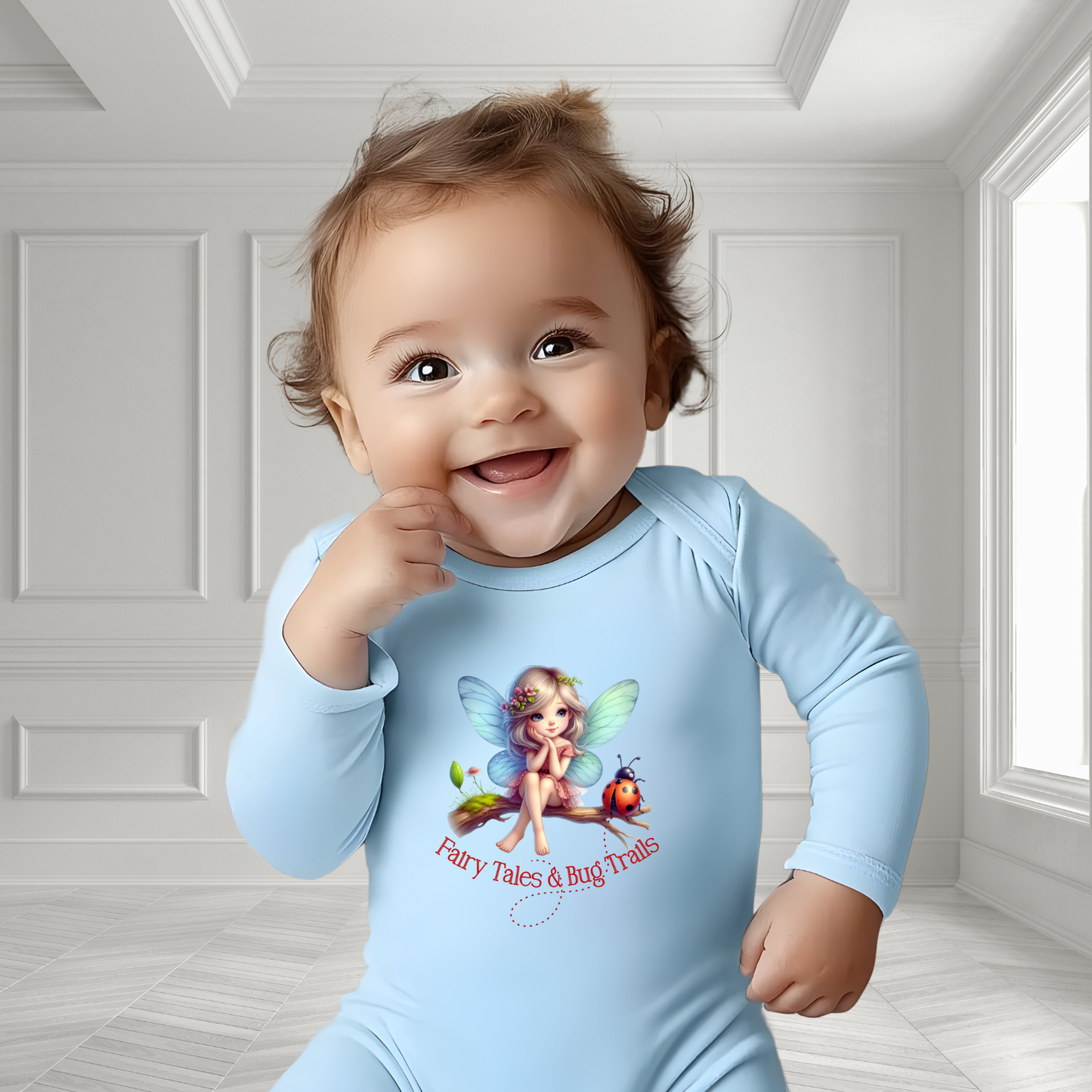 Fairy Tales & Bug Trails Infant Long Sleeve Onesie