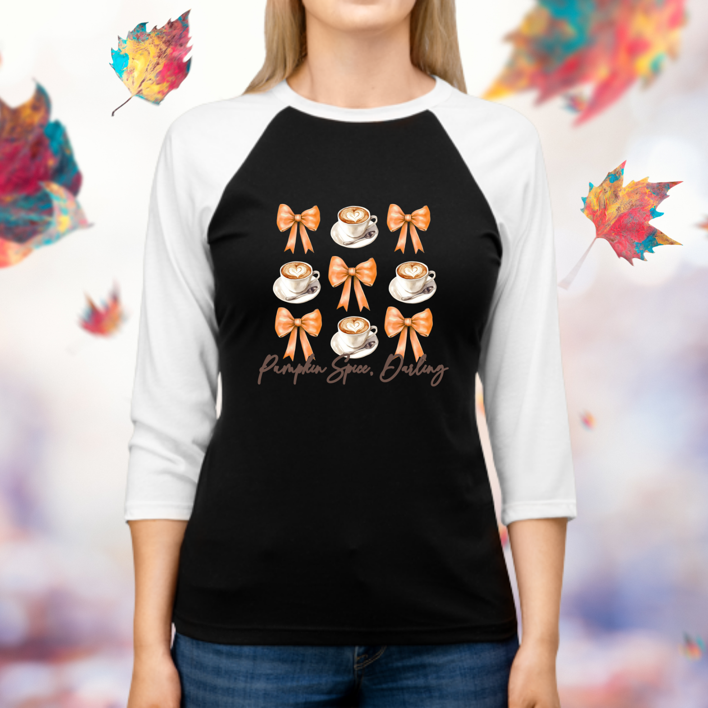 Pumpkin Spice, Darling Baseball Tee