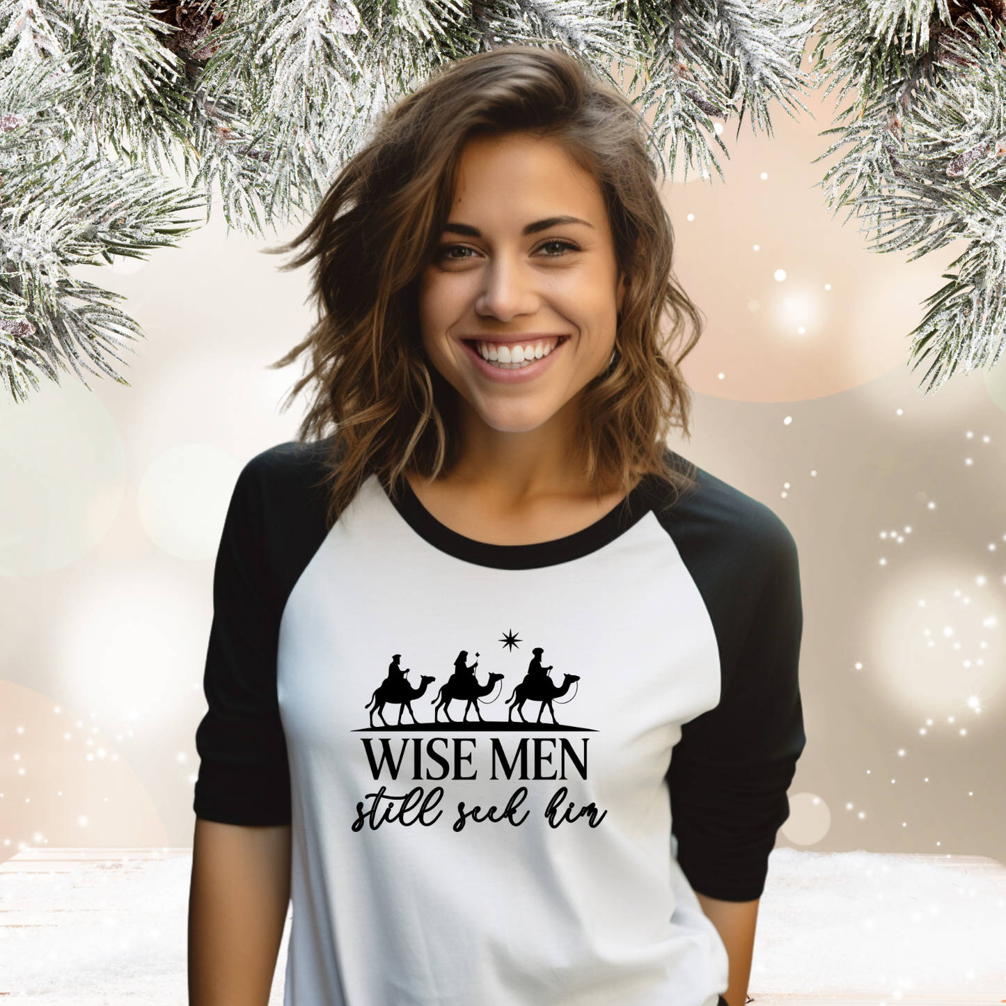 Wise Men Still Seek Him Baseball Tee