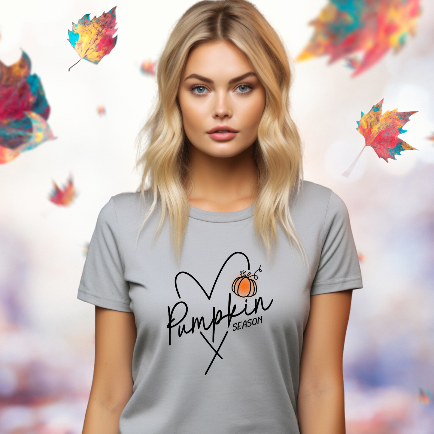 Pumpkin Season Heart T-Shirt