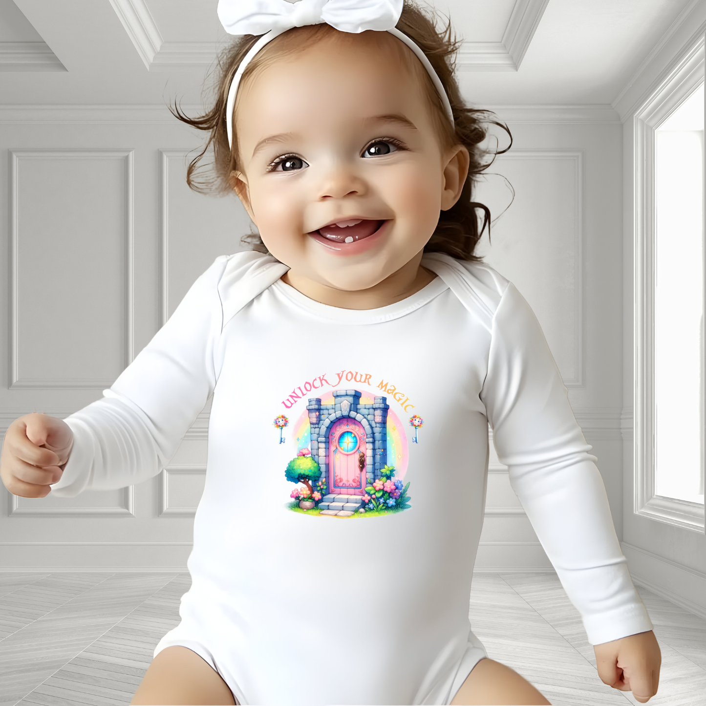 Unlock Your Magic Infant Long Sleeve Onesie
