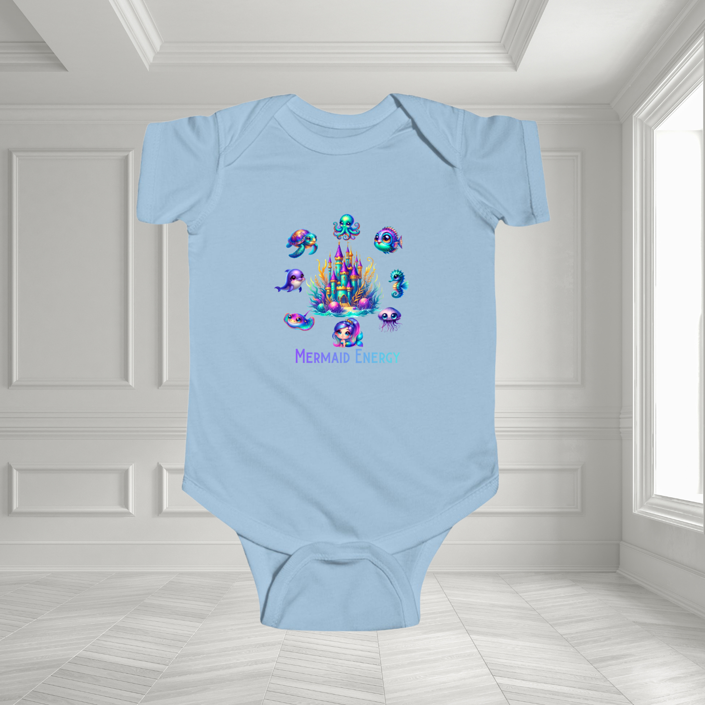 Mermaid Energy Infant Short Sleeve Onesie