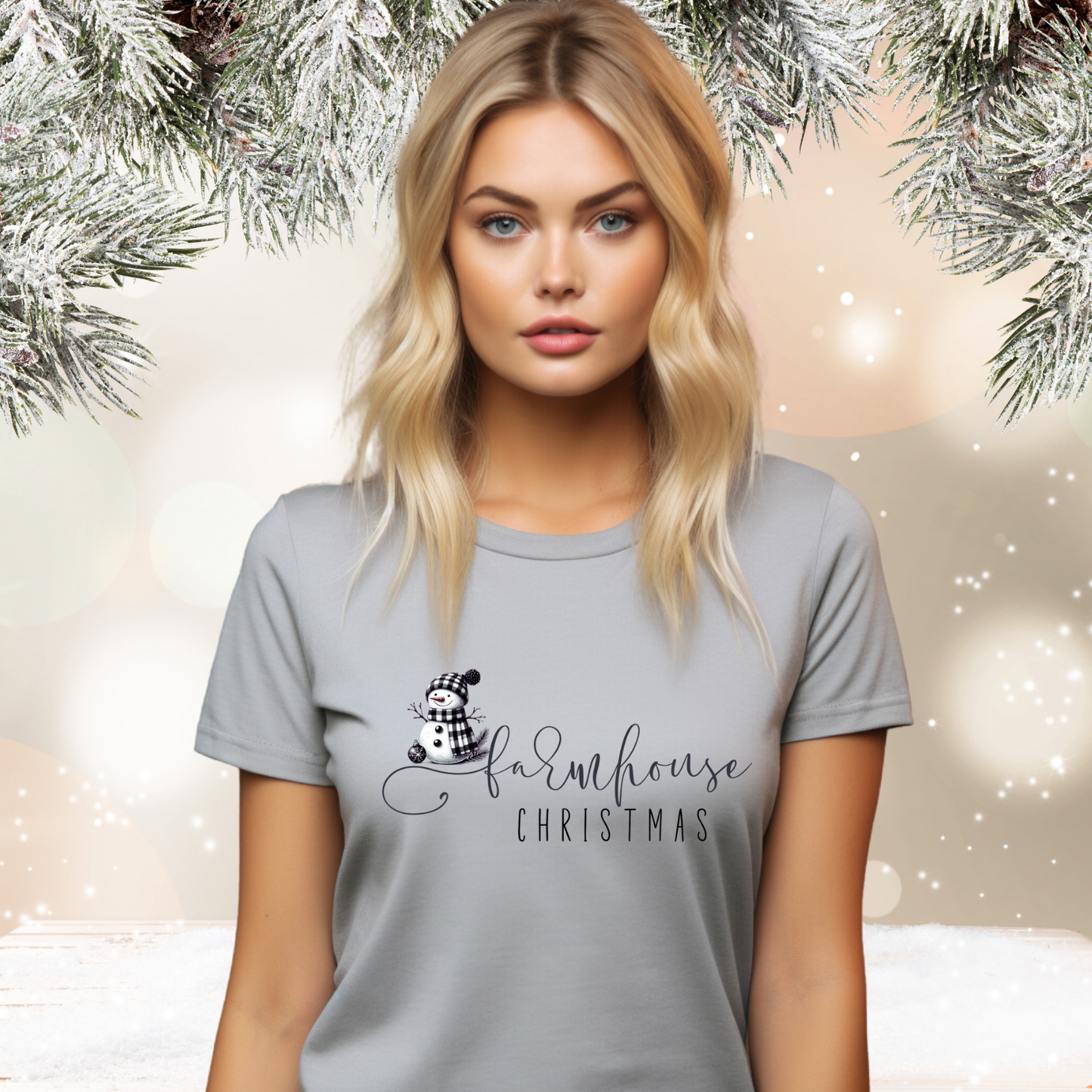 Farmhouse Christmas T‑Shirt