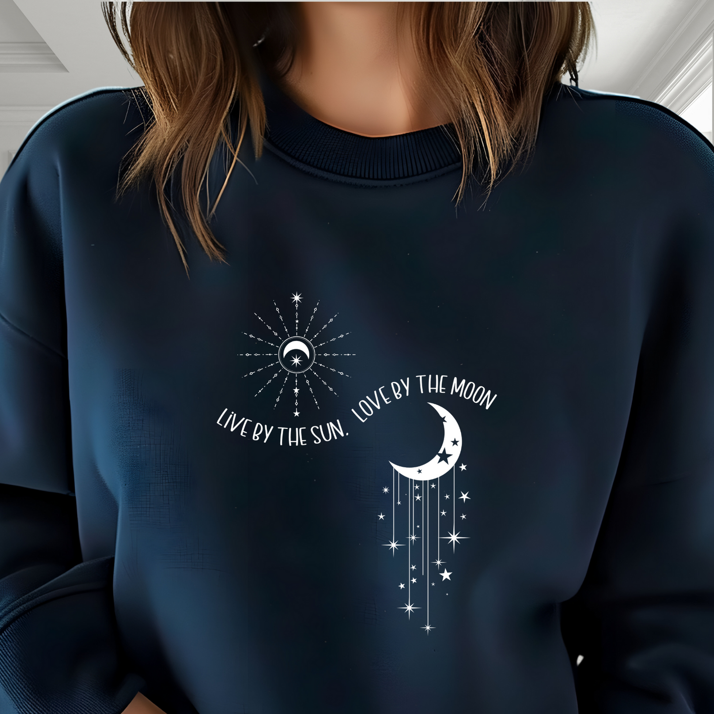 Live By The Sun, Love By The Moon Crewneck Sweatshirt