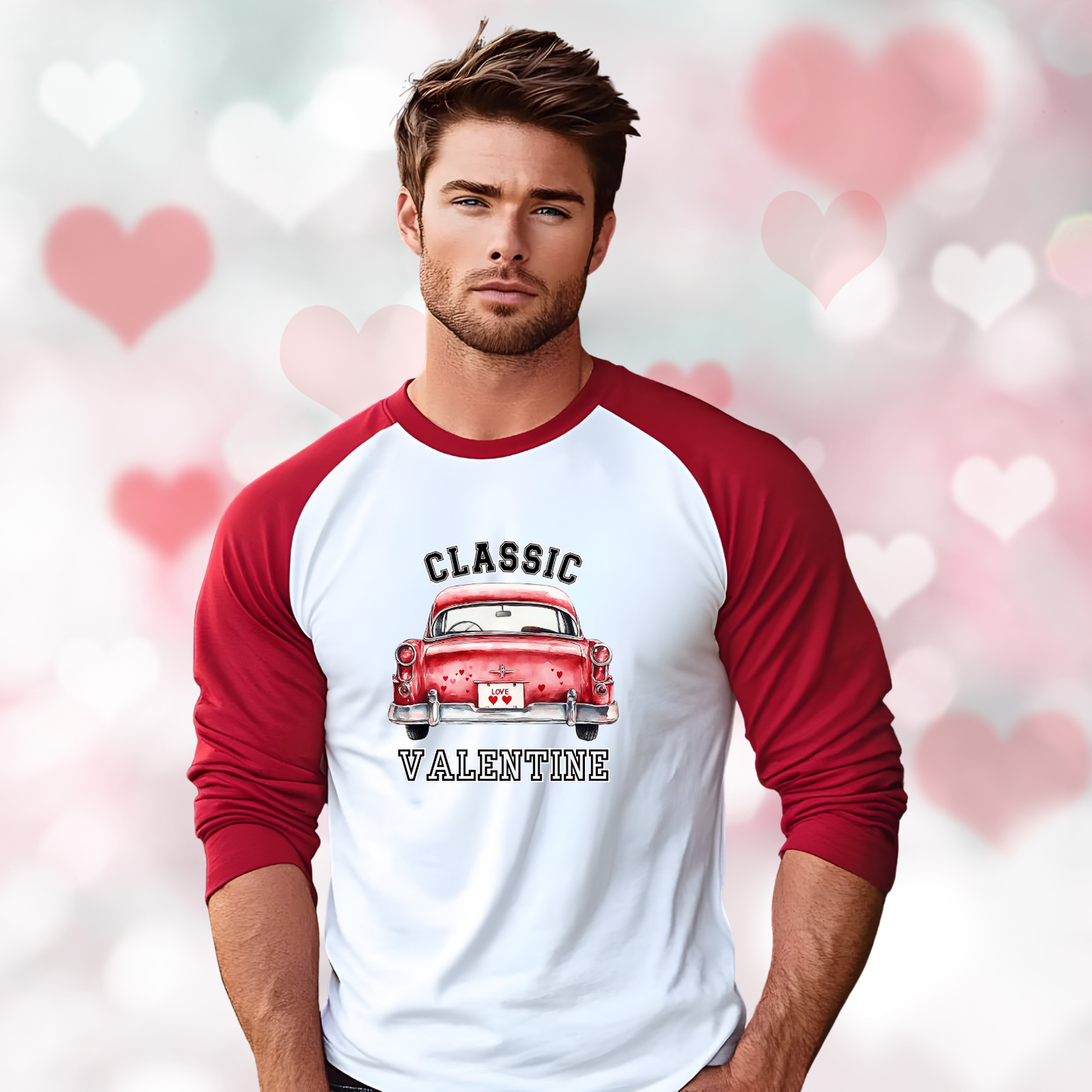 Classic Valentine Baseball Tee