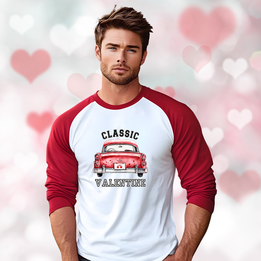 Classic Valentine Baseball Tee