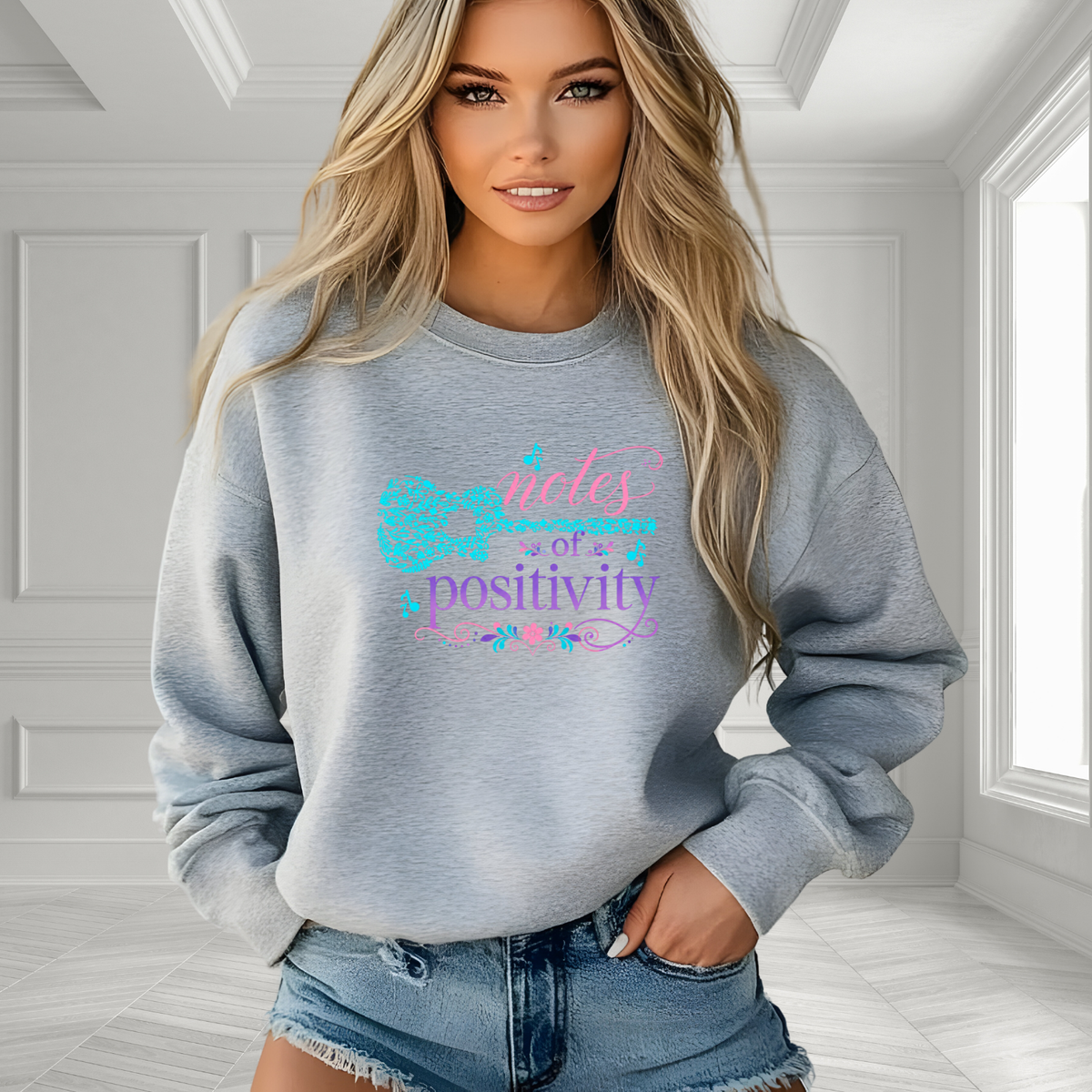 Notes Of Positivity Crewneck Sweatshirt