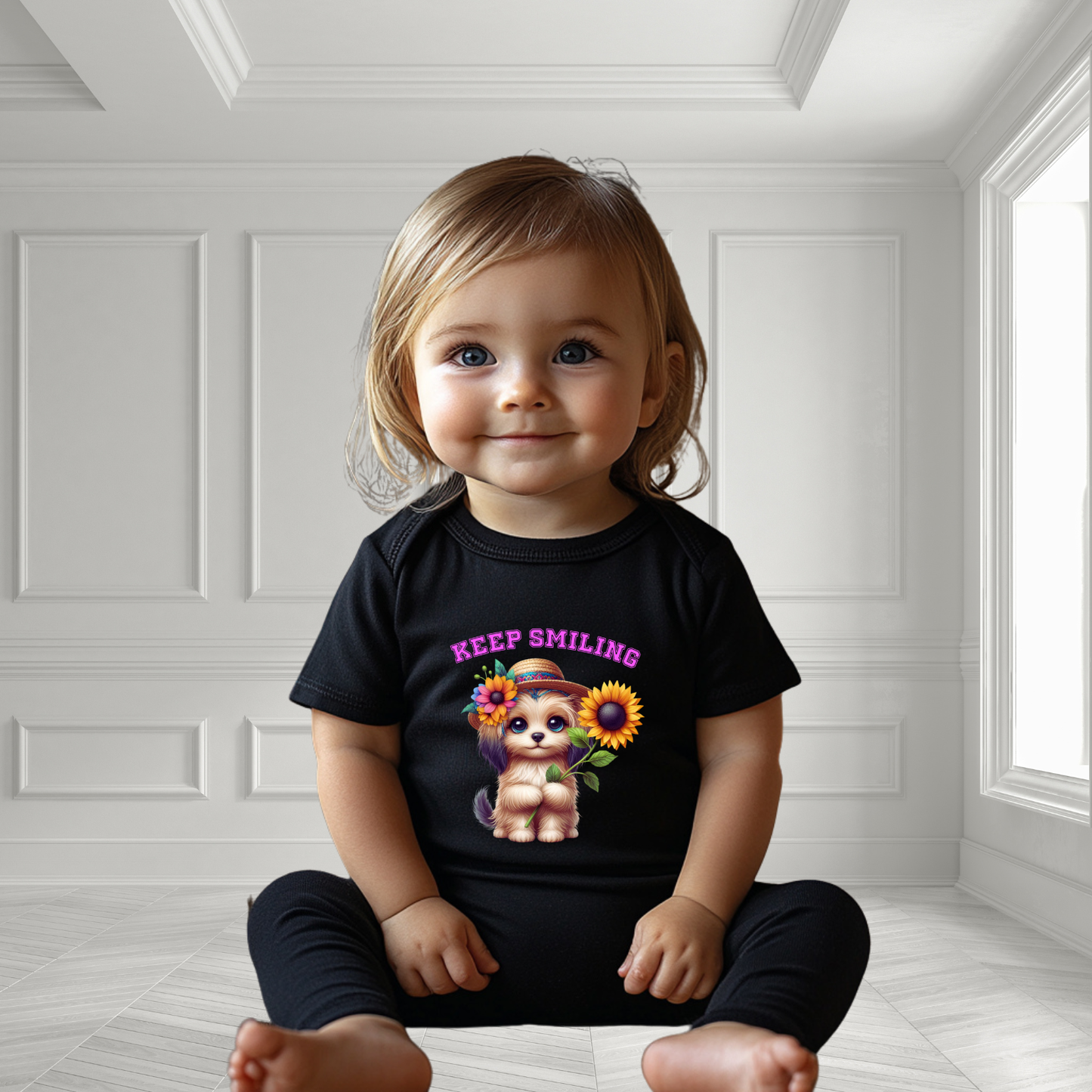 Keep Smiling Infant Short Sleeve Onesie