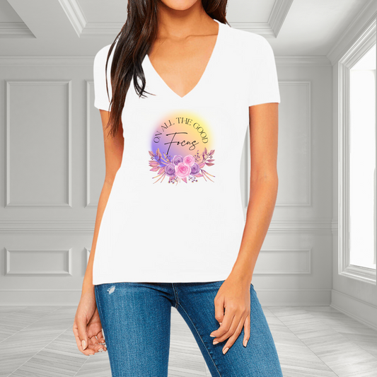Focus On All The Good V-Neck T-Shirt