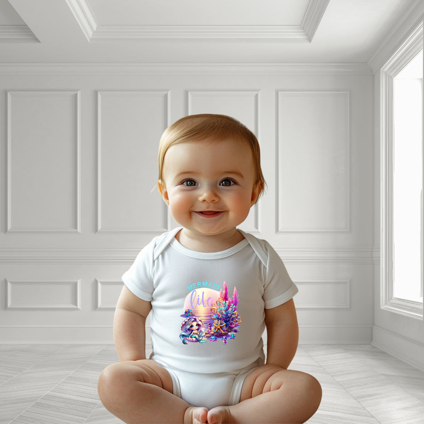Mermaid Life Infant Short Sleeve Onesie