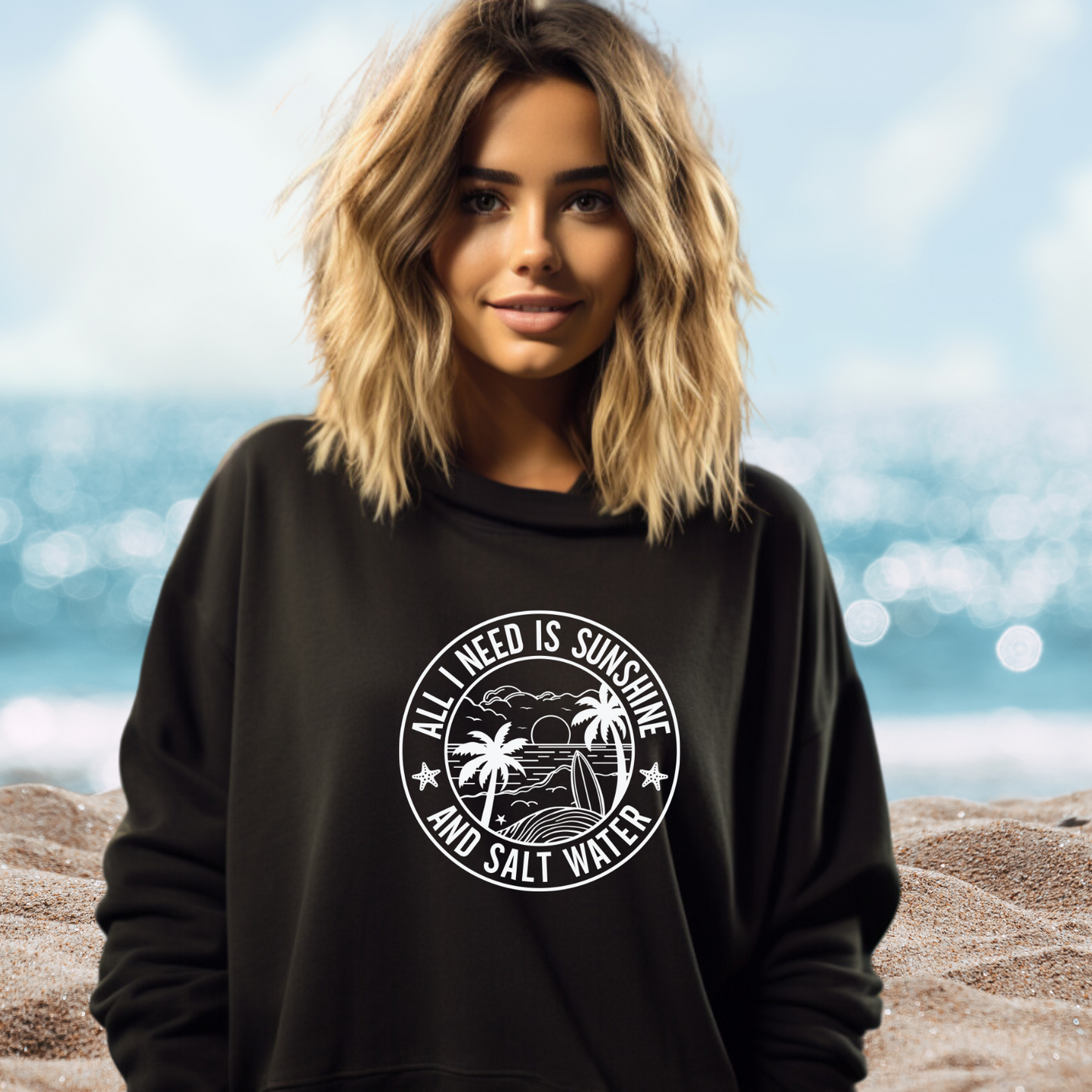 Sunshine and Saltwater Crewneck Sweatshirt