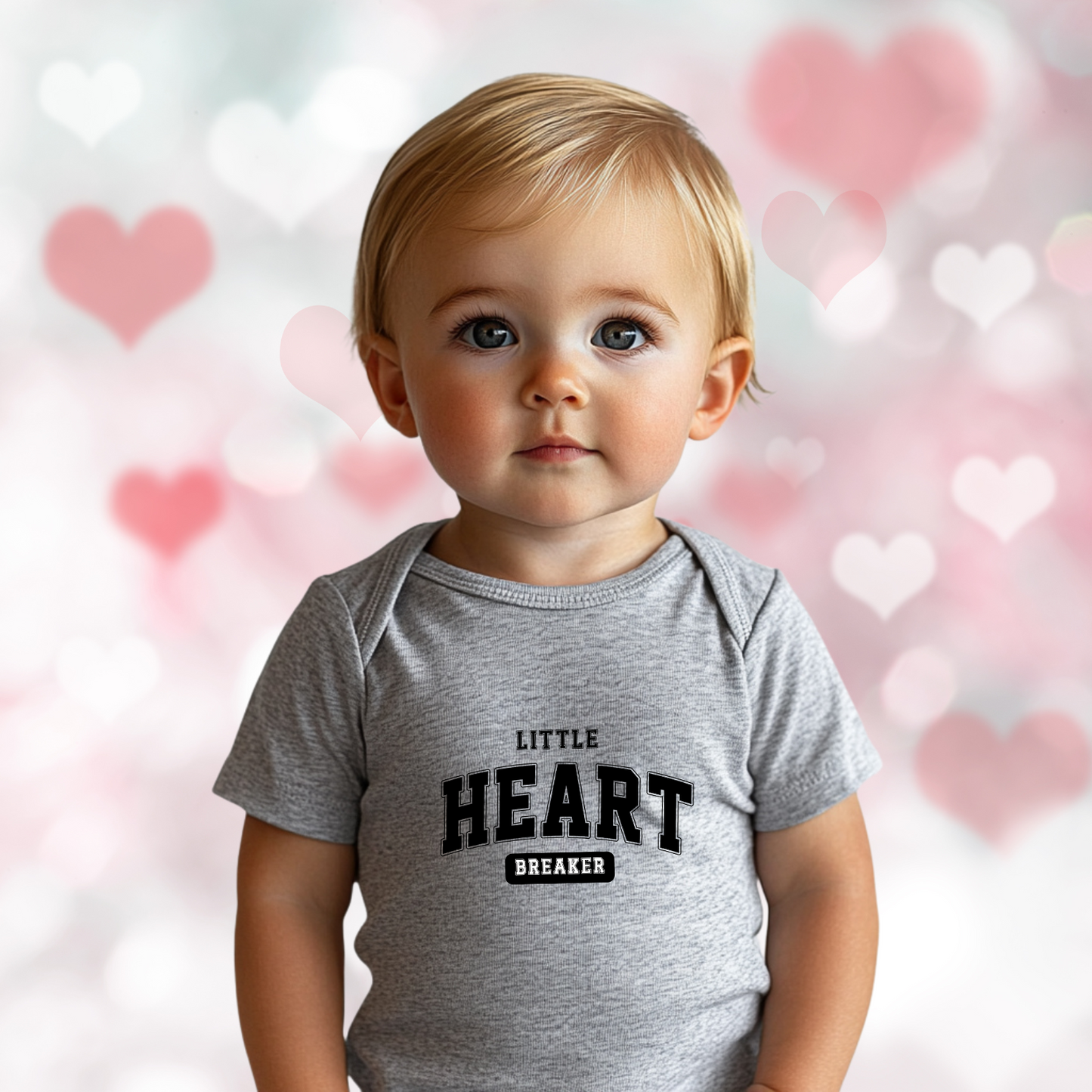 Little Heart Breaker Infant Short Sleeve Onesie