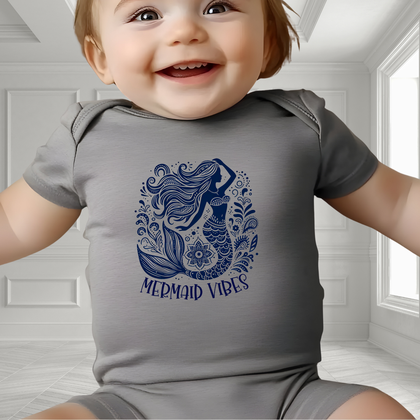 Mermaid Vibes Infant Short Sleeve Onesie