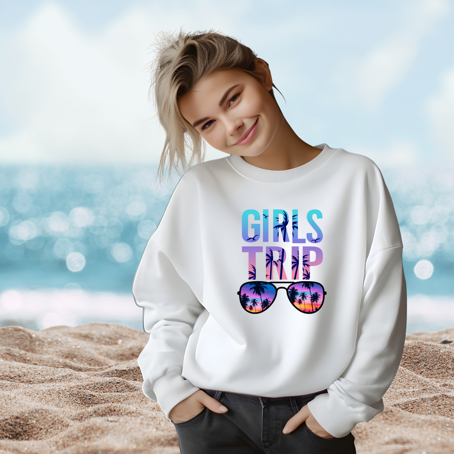 Girls Trip Crewneck Sweatshirt