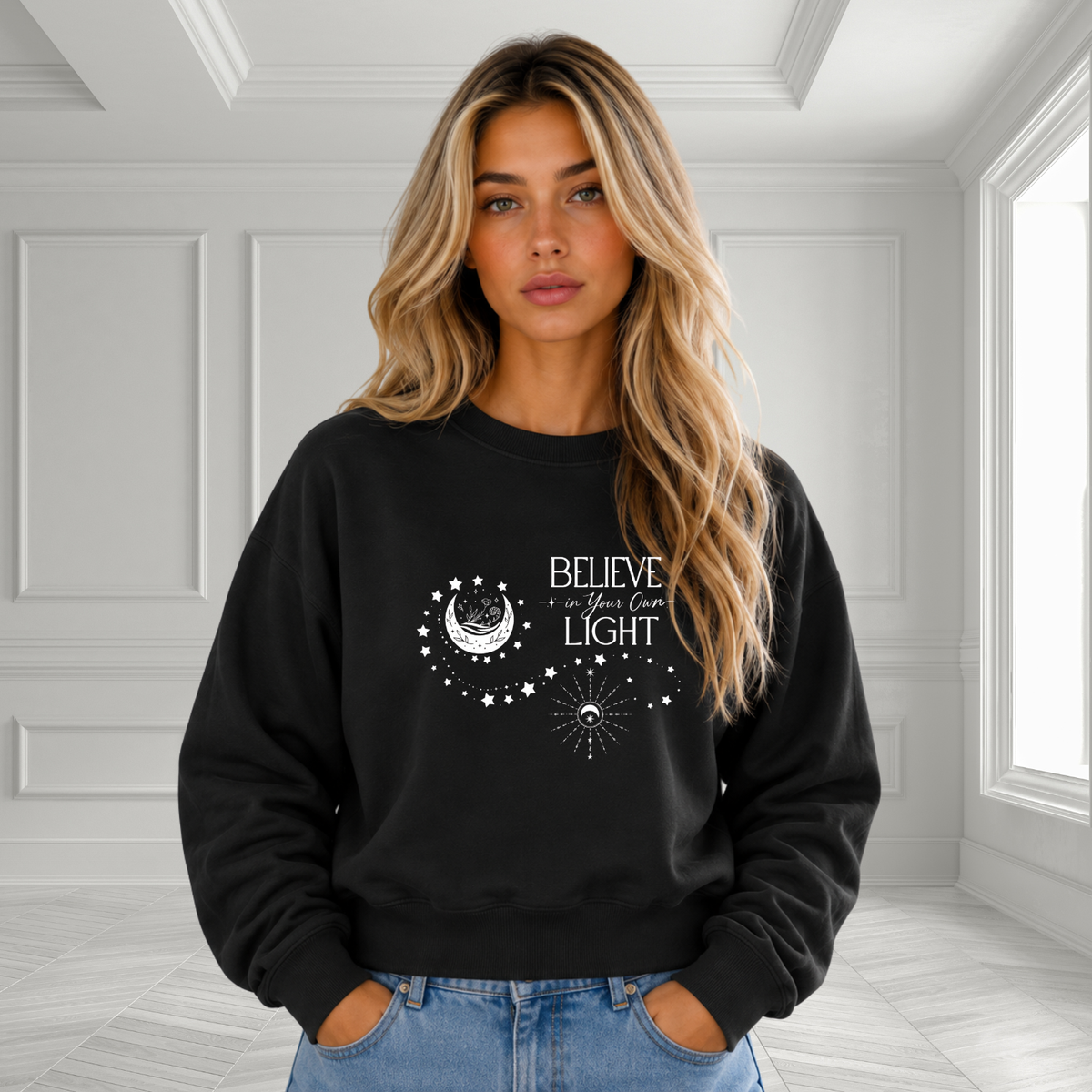 Believe In Your Own Light Crewneck Sweatshirt