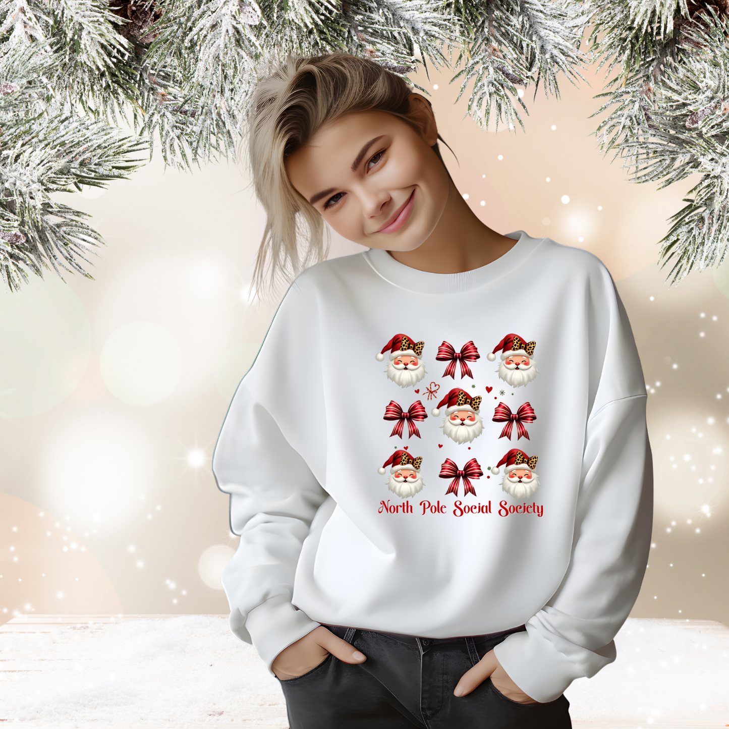 North Pole Social Society Crewneck Sweatshirt
