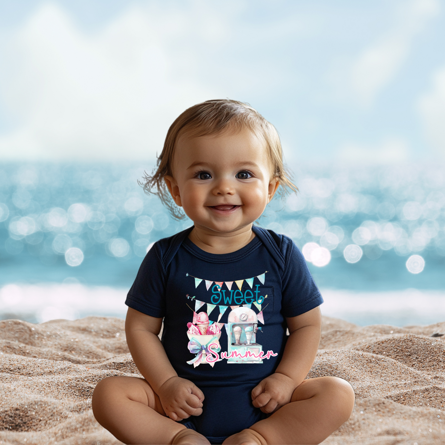 Sweet Summer Infant Short Sleeve Onesie