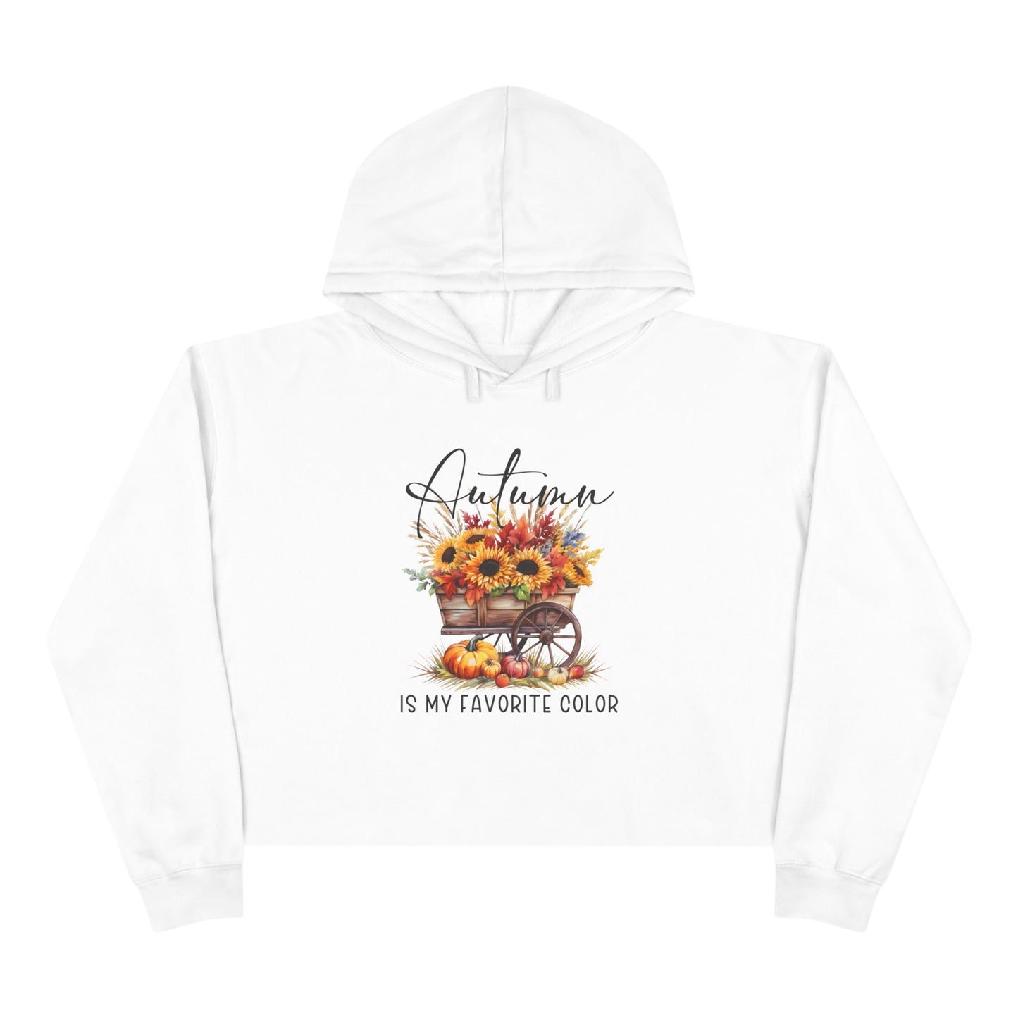 Autumn Is My Favorite Color Crop Hoodie