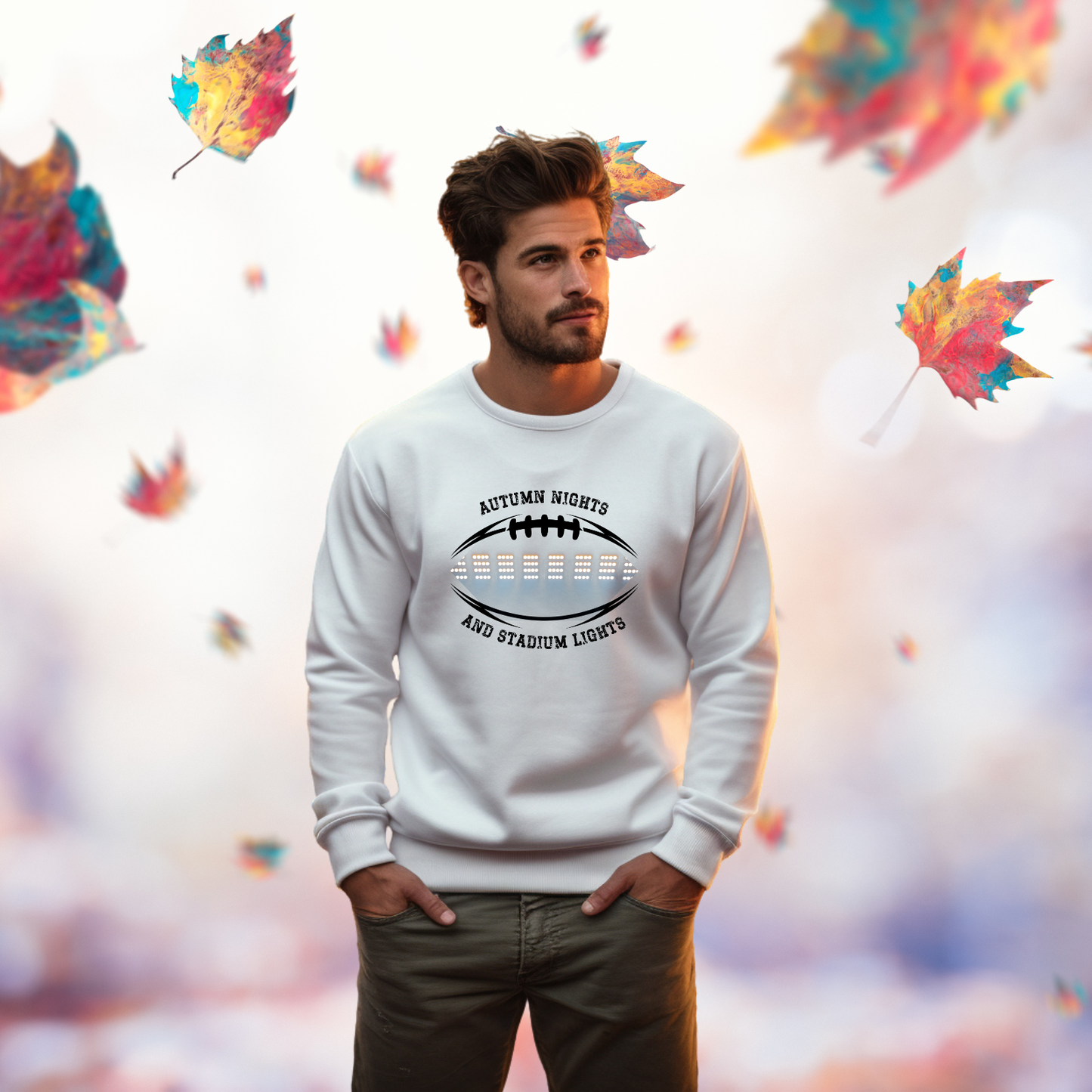 Autumn Nights & Stadium Lights Crewneck Sweatshirt