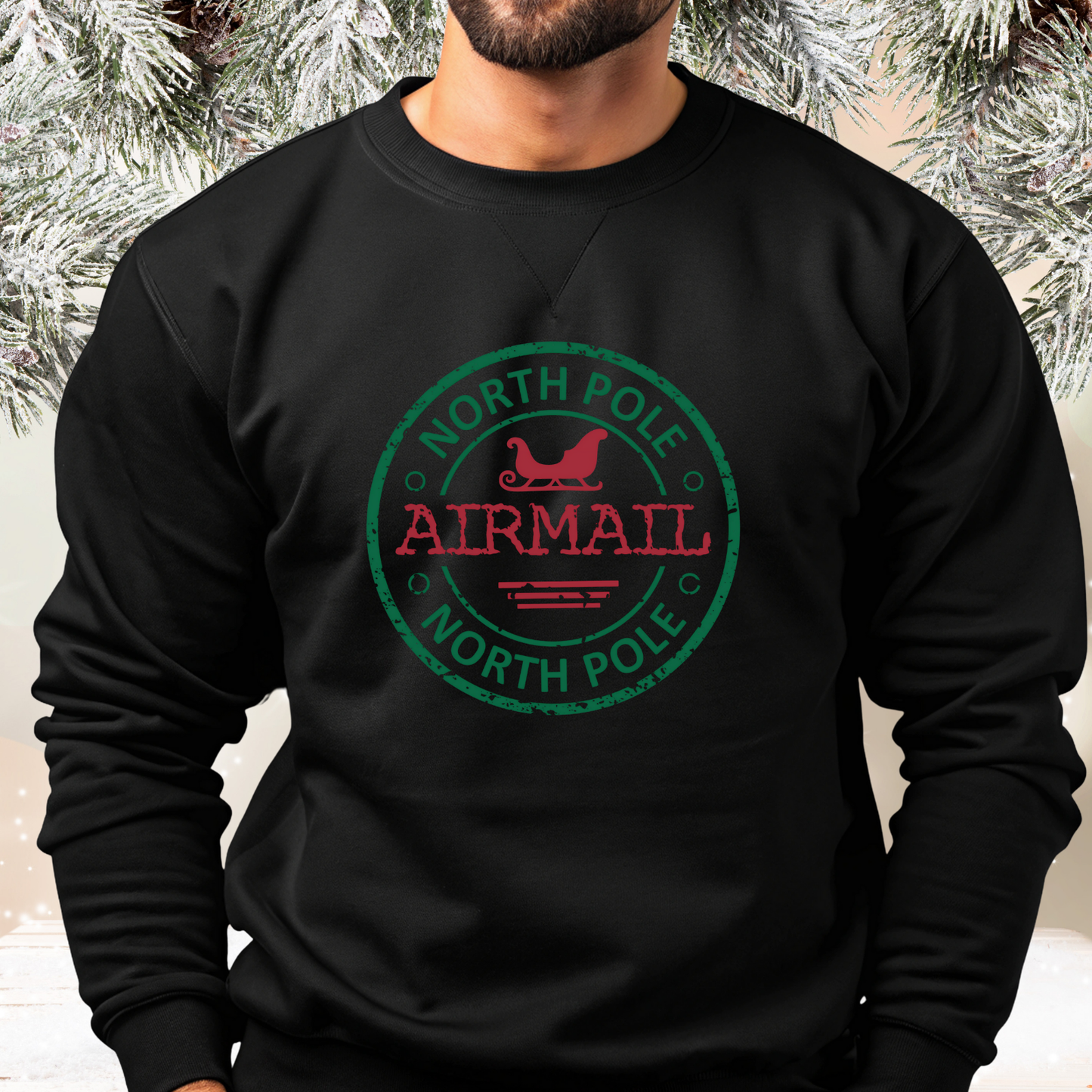 North Pole Airmail Crewneck Sweatshirt