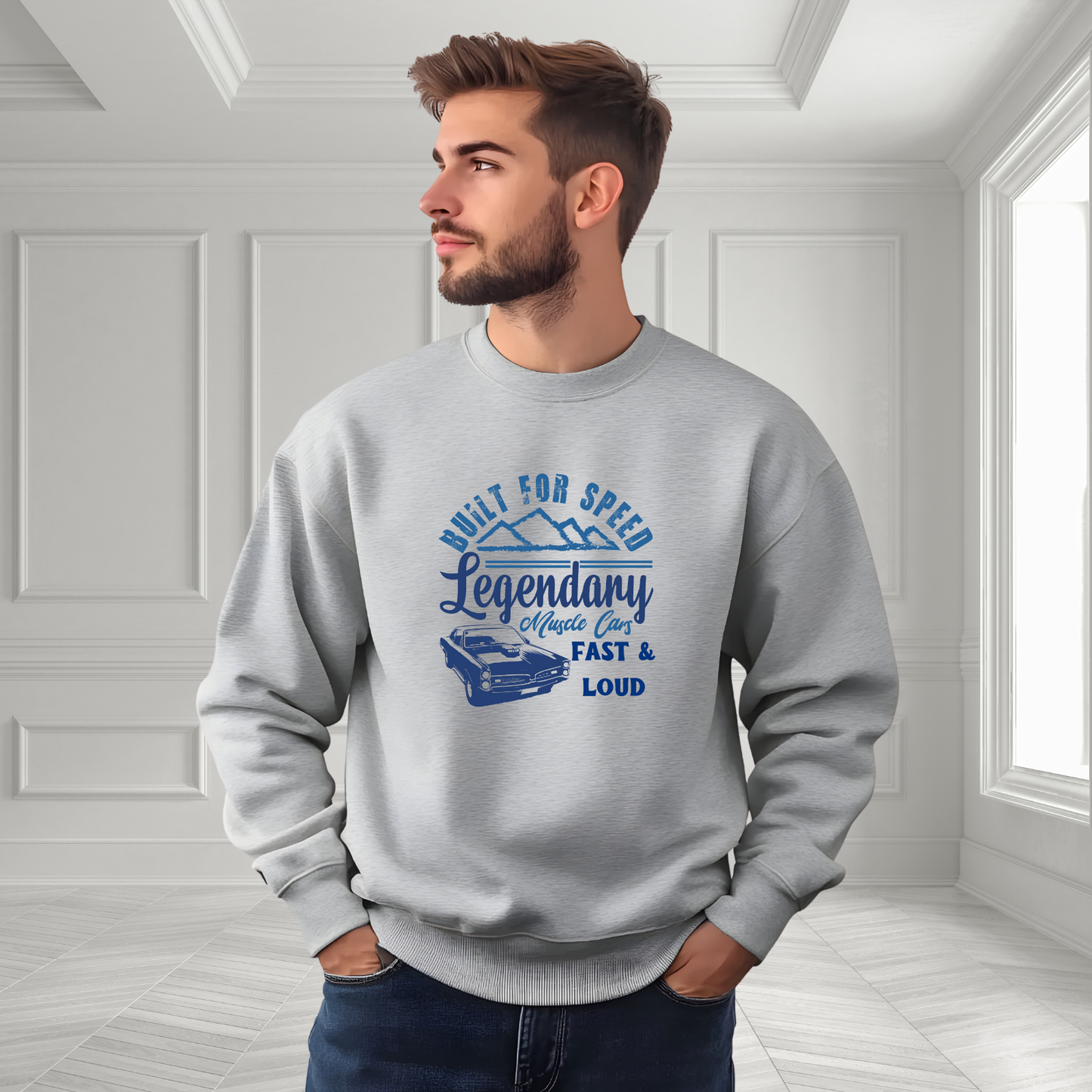 Legendary Muscle Car Crewneck Sweatshirt