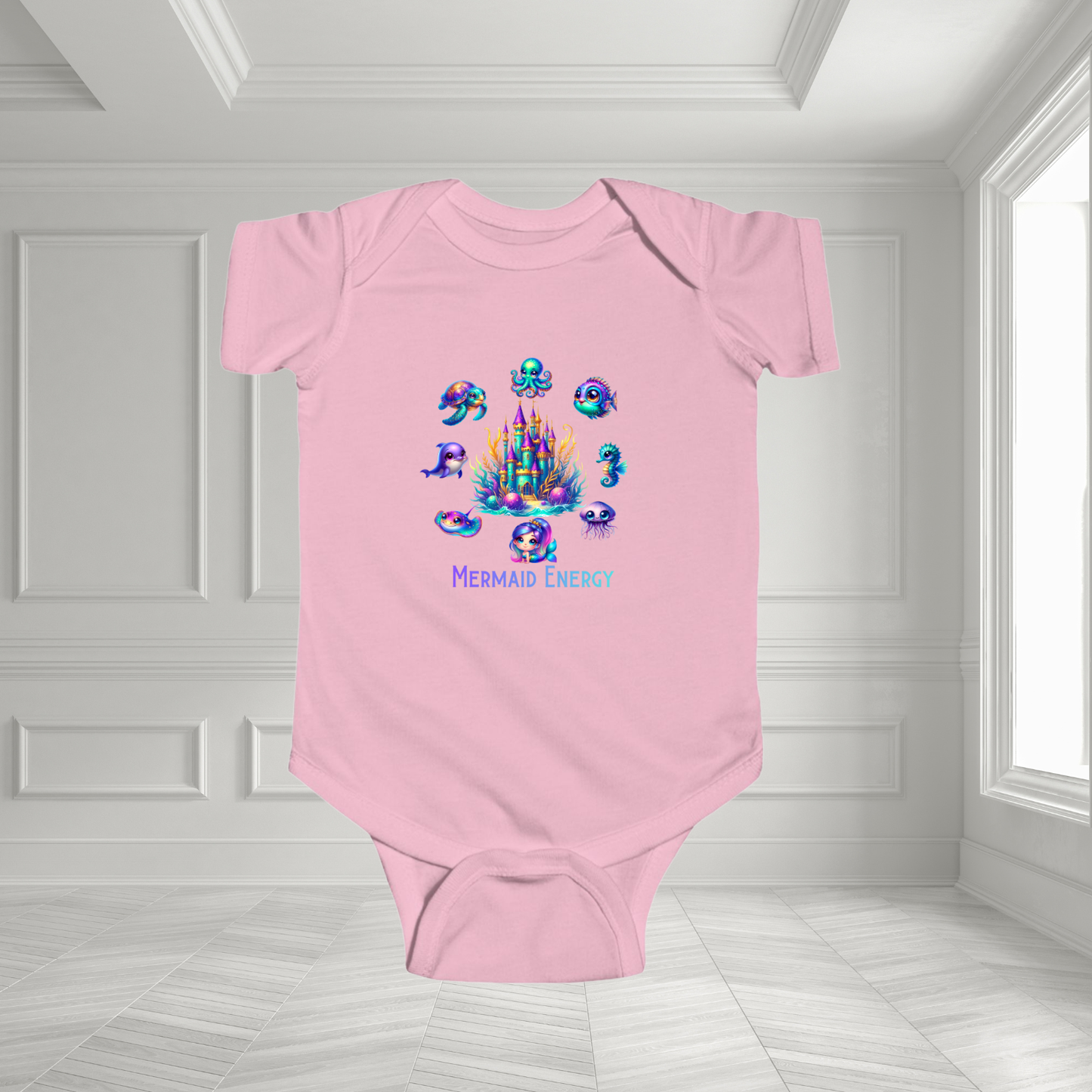 Mermaid Energy Infant Short Sleeve Onesie