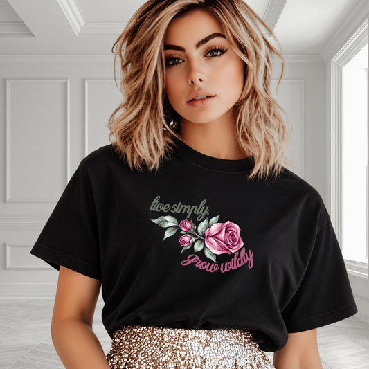 Live Simply, Grow Wildly T-Shirt