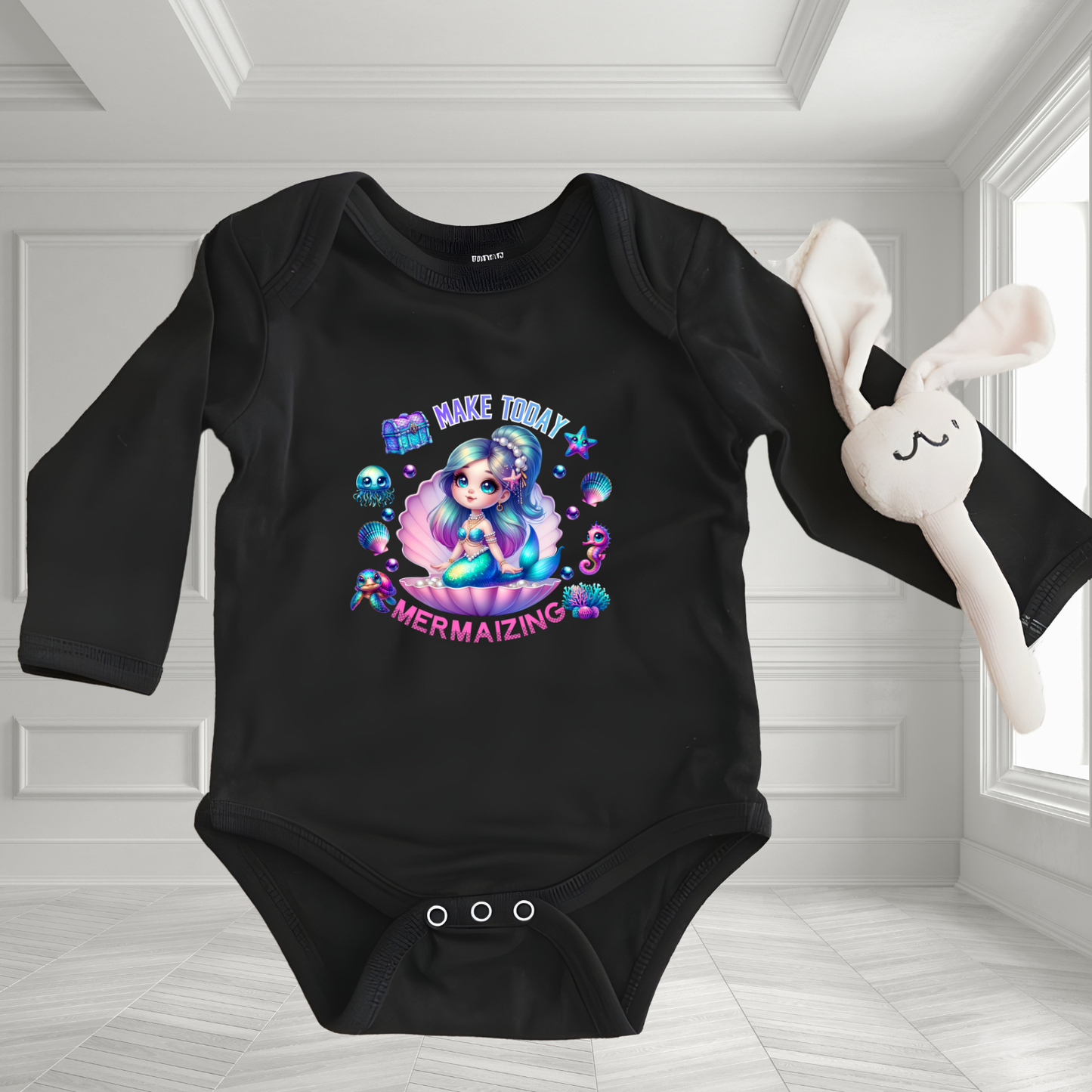 Make Today Mermaizing Infant Long Sleeve Onesie