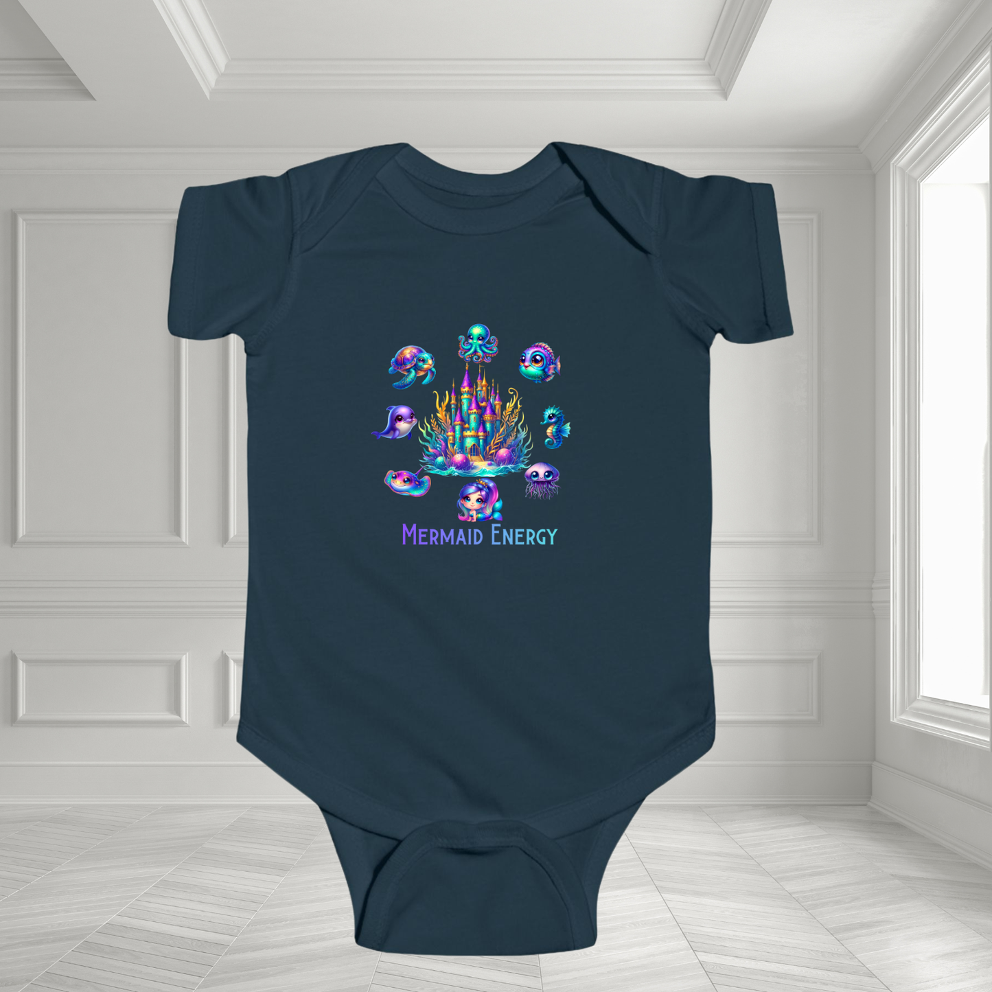 Mermaid Energy Infant Short Sleeve Onesie