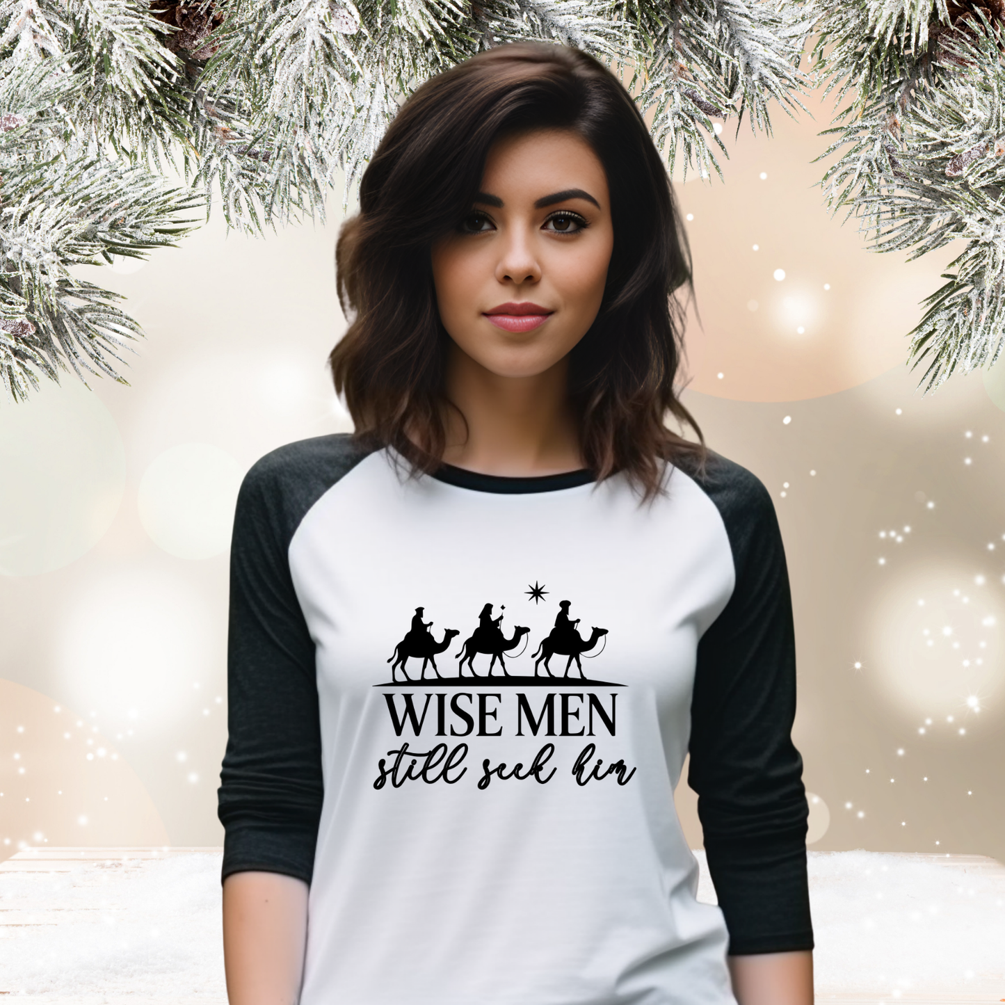 Wise Men Still Seek Him Baseball Tee