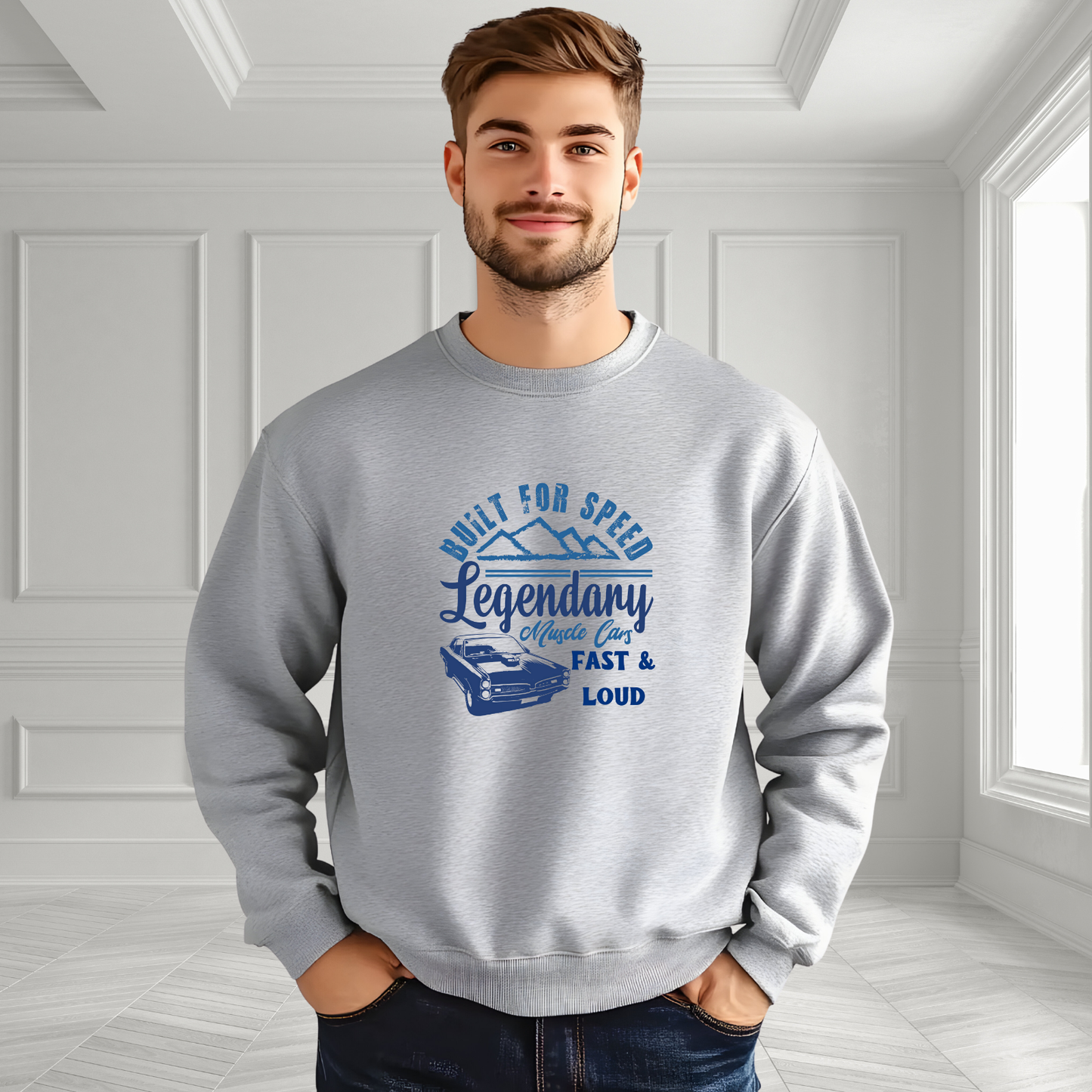 Legendary Muscle Car Crewneck Sweatshirt